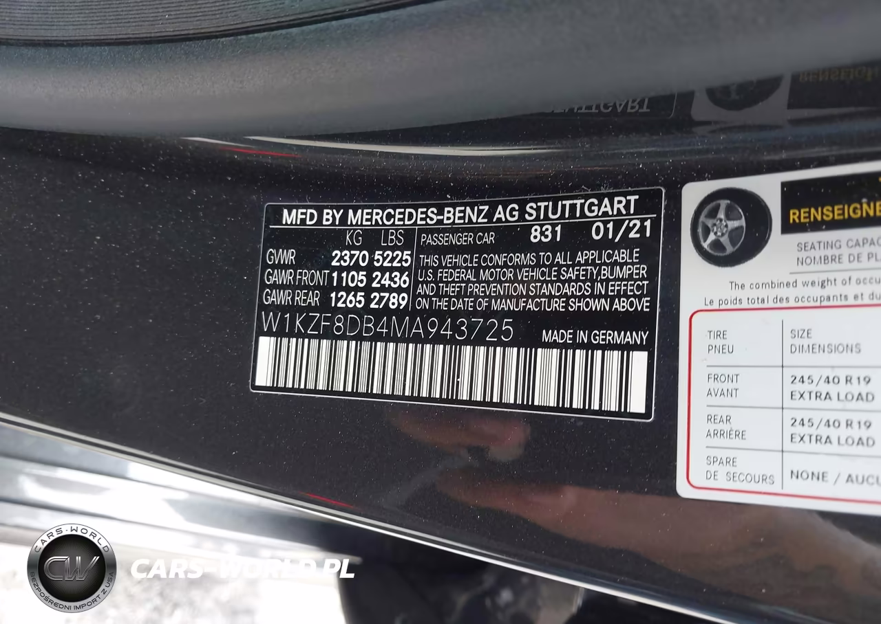2021 Mercedes-Benz E 350 VIN:W1KZF8DB4MA943725 - 9