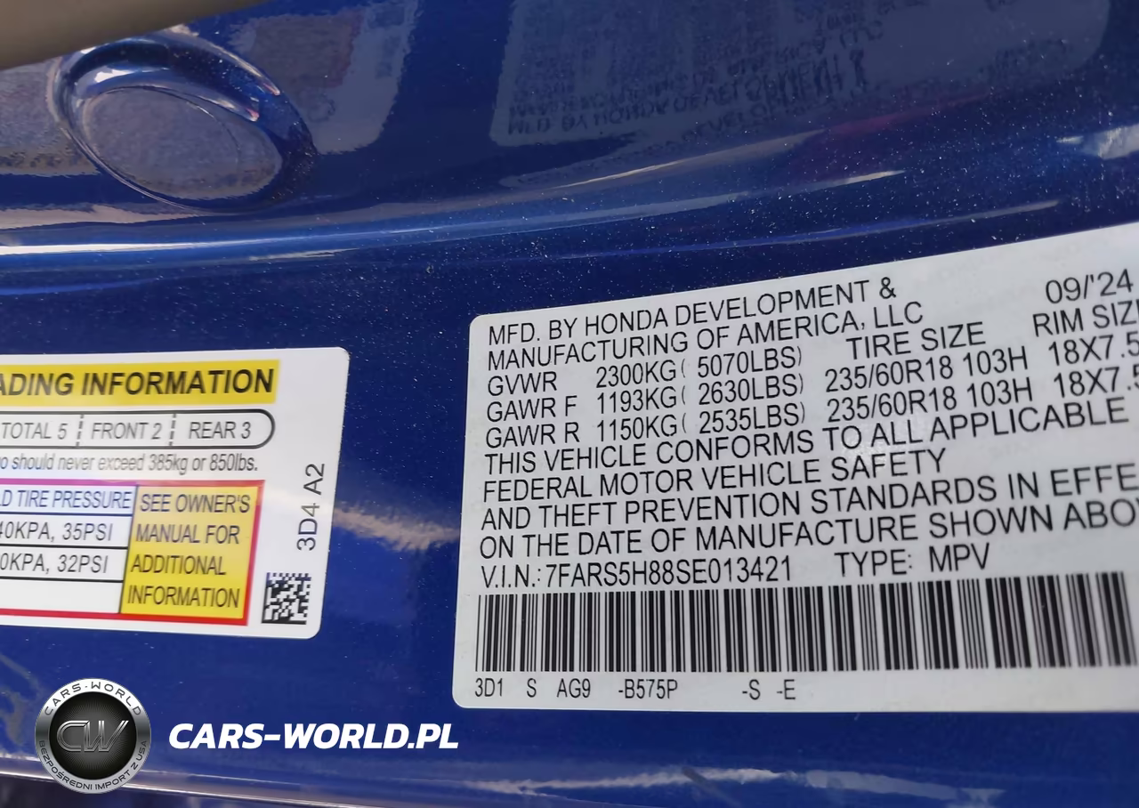 2025 Honda Cr-V Hybrid Sport-L VIN:7FARS5H88SE013421 - 9