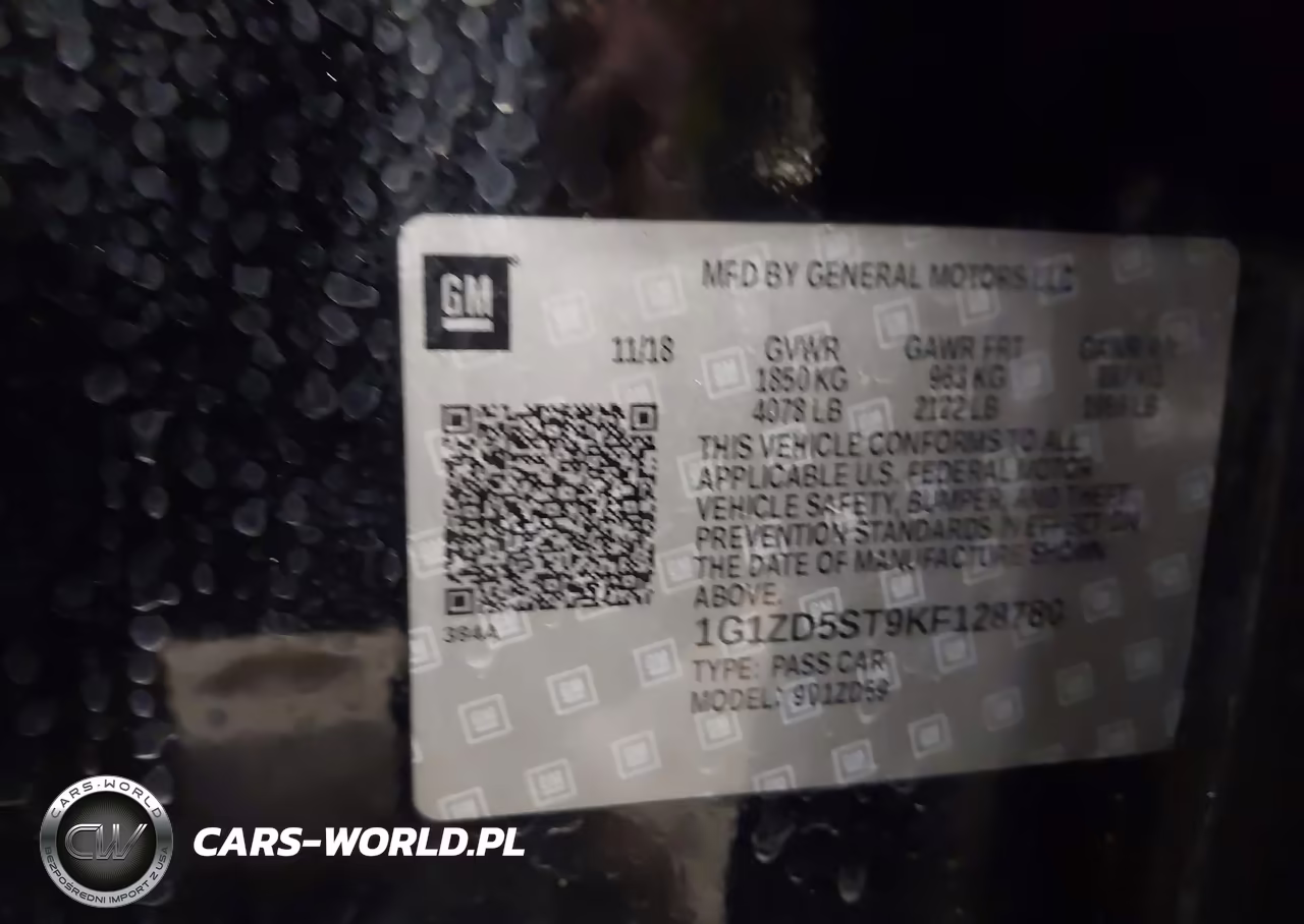 2019 Chevrolet Malibu Lt VIN:1G1ZD5ST9KF128780 - 9