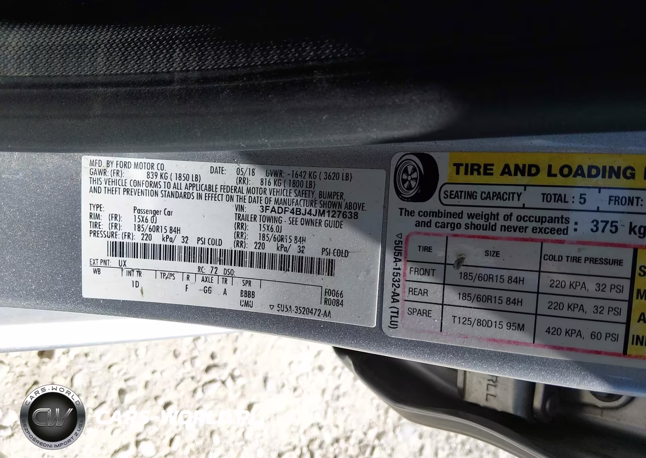 2018 Ford Fiesta Se VIN:3FADP4BJ4JM127638 - 9