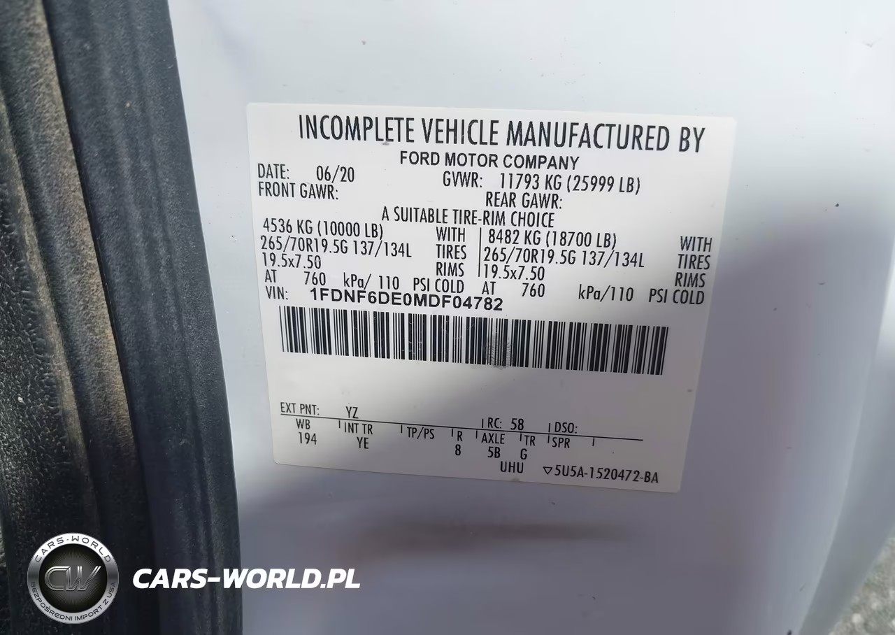 2021 Ford F-650 Diesel VIN:1FDNF6DE0MDF04782 - 8
