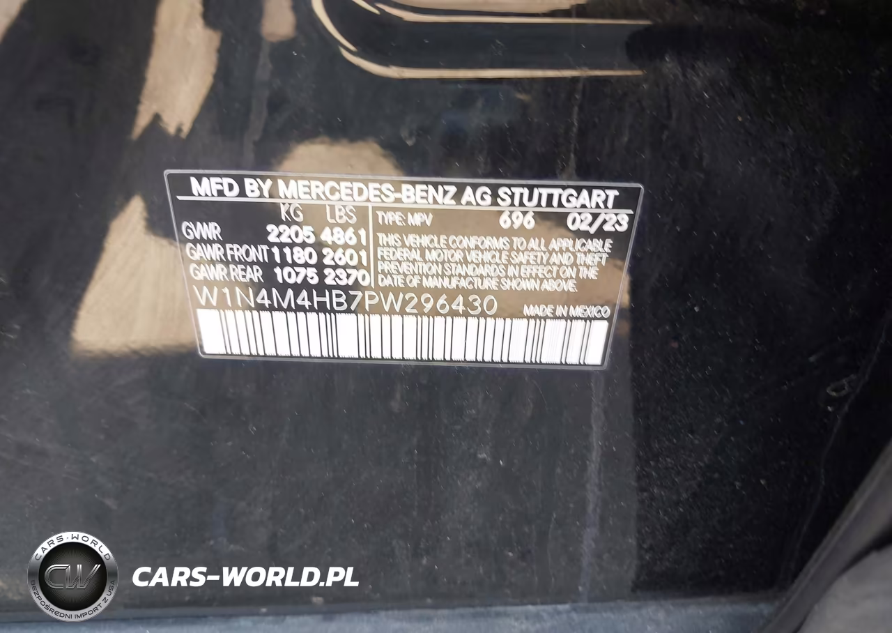 2023 Mercedes-Benz Glb 250 4Matic VIN:W1N4M4HB7PW296430 - 9