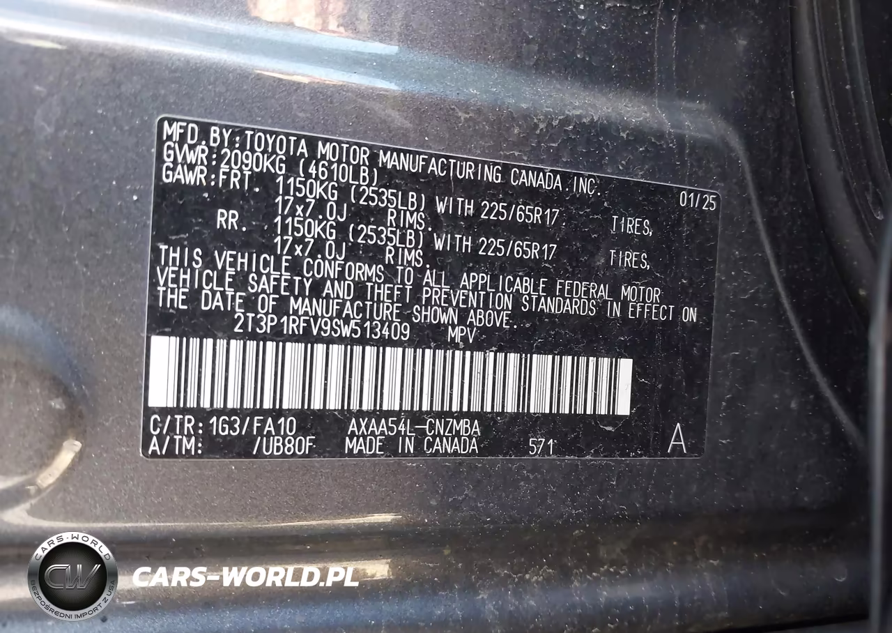 2025 Toyota Rav4 Xle VIN:2T3P1RFV9SW513409 - 9