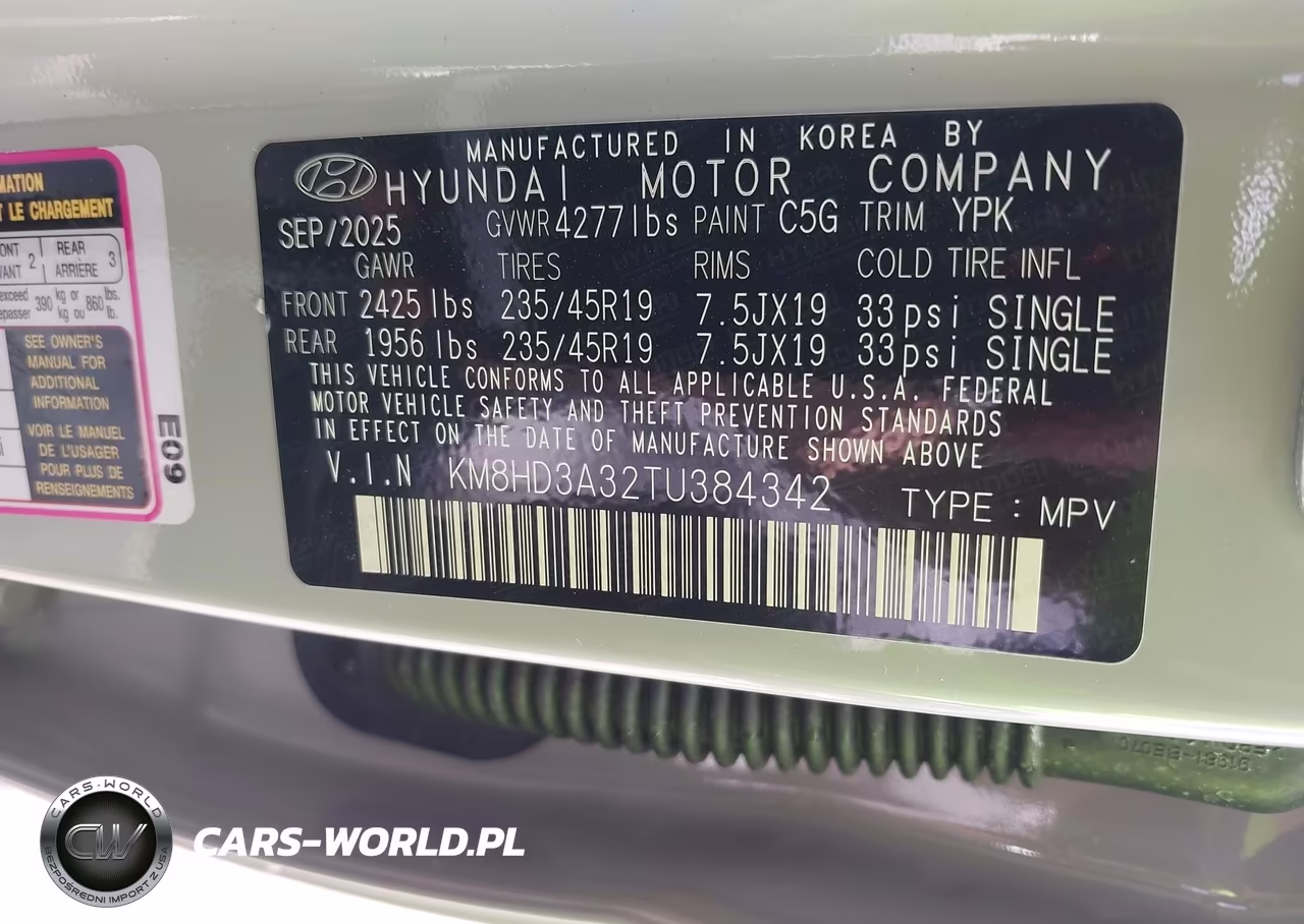 2026 Hyundai Kona Sel Premium VIN:KM8HD3A32TU384342 - 9