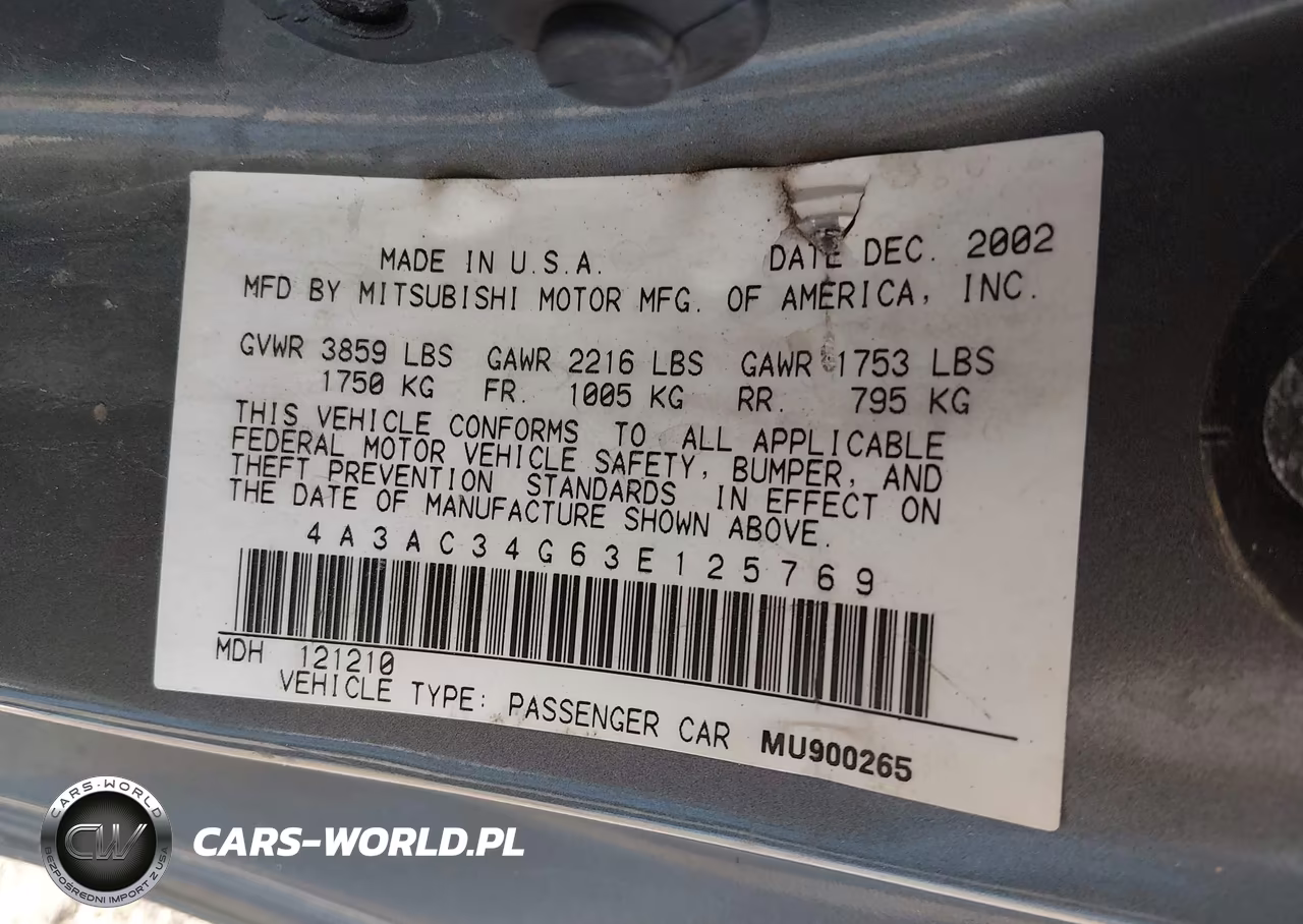 2003 Mitsubishi Eclipse Rs VIN:4A3AC34G63E125769 - 9