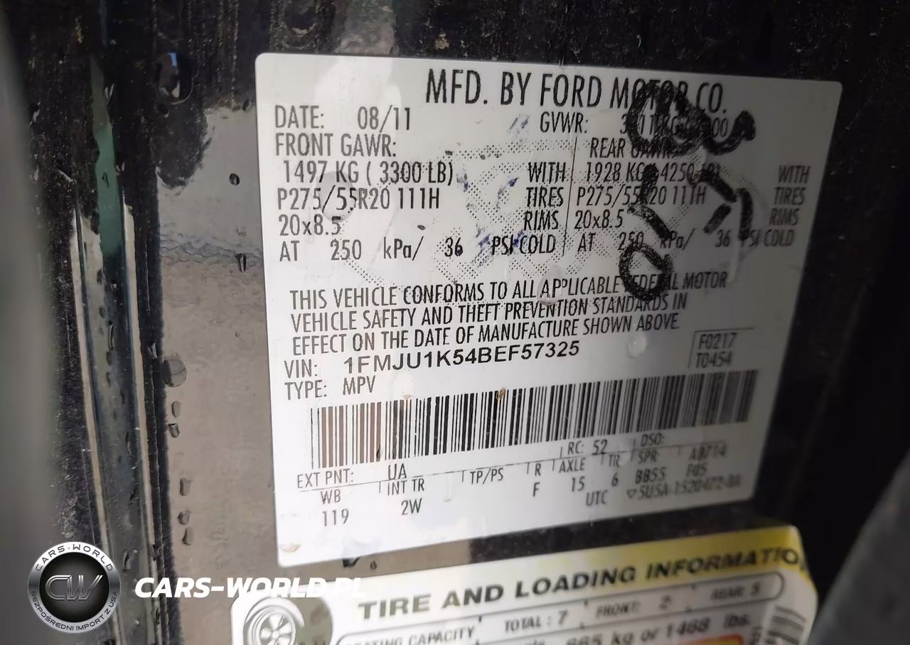 2011 Ford Expedition Limited VIN:1FMJU1K54BEF57325 - 9