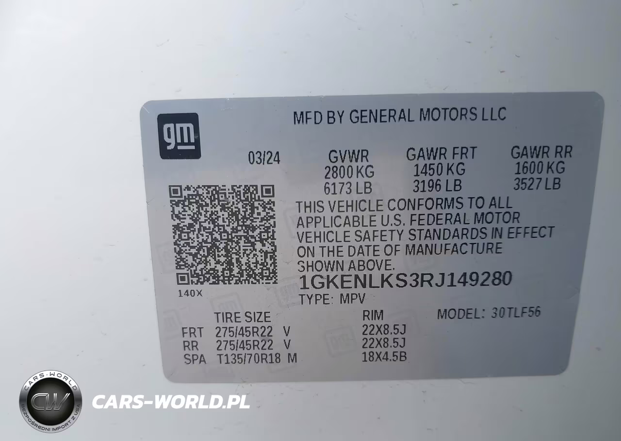 2024 GMC Acadia Fwd Denali VIN:1GKENLKS3RJ149280 - 9