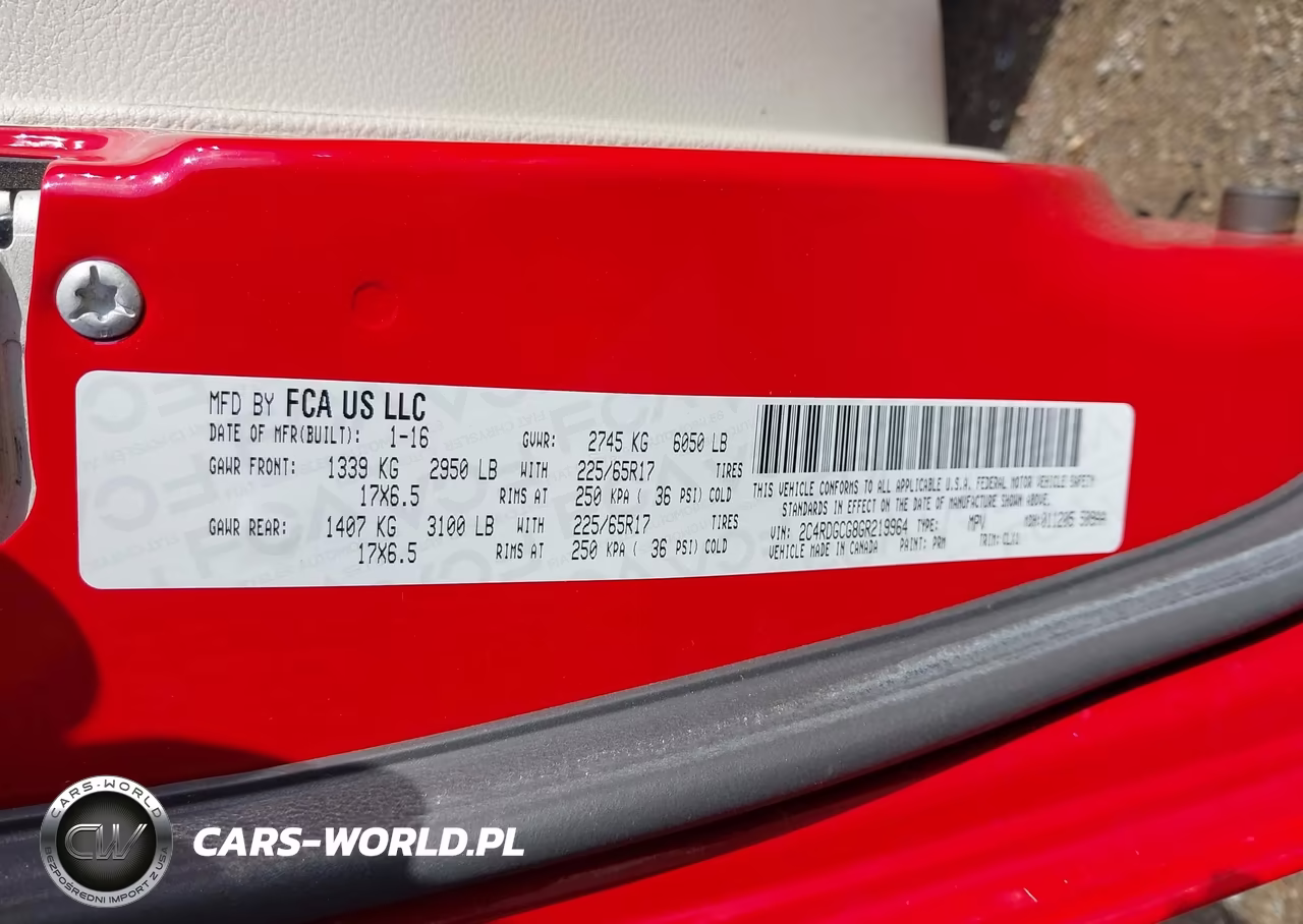 2016 Dodge Grand Caravan Sxt VIN:2C4RDGCG8GR219964 - 9