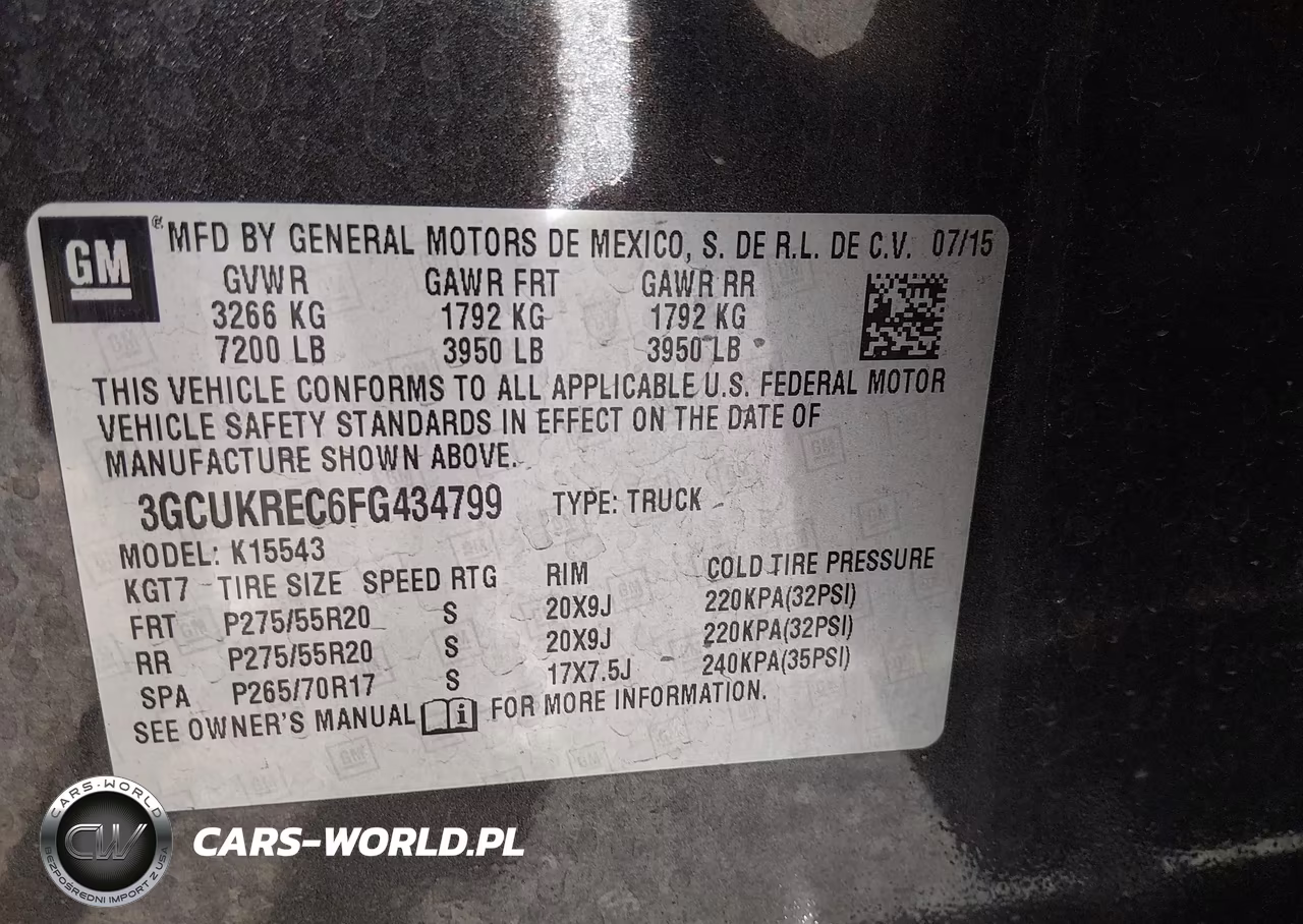 2015 Chevrolet Silverado 1500 1Lt VIN:3GCUKREC6FG434799 - 9