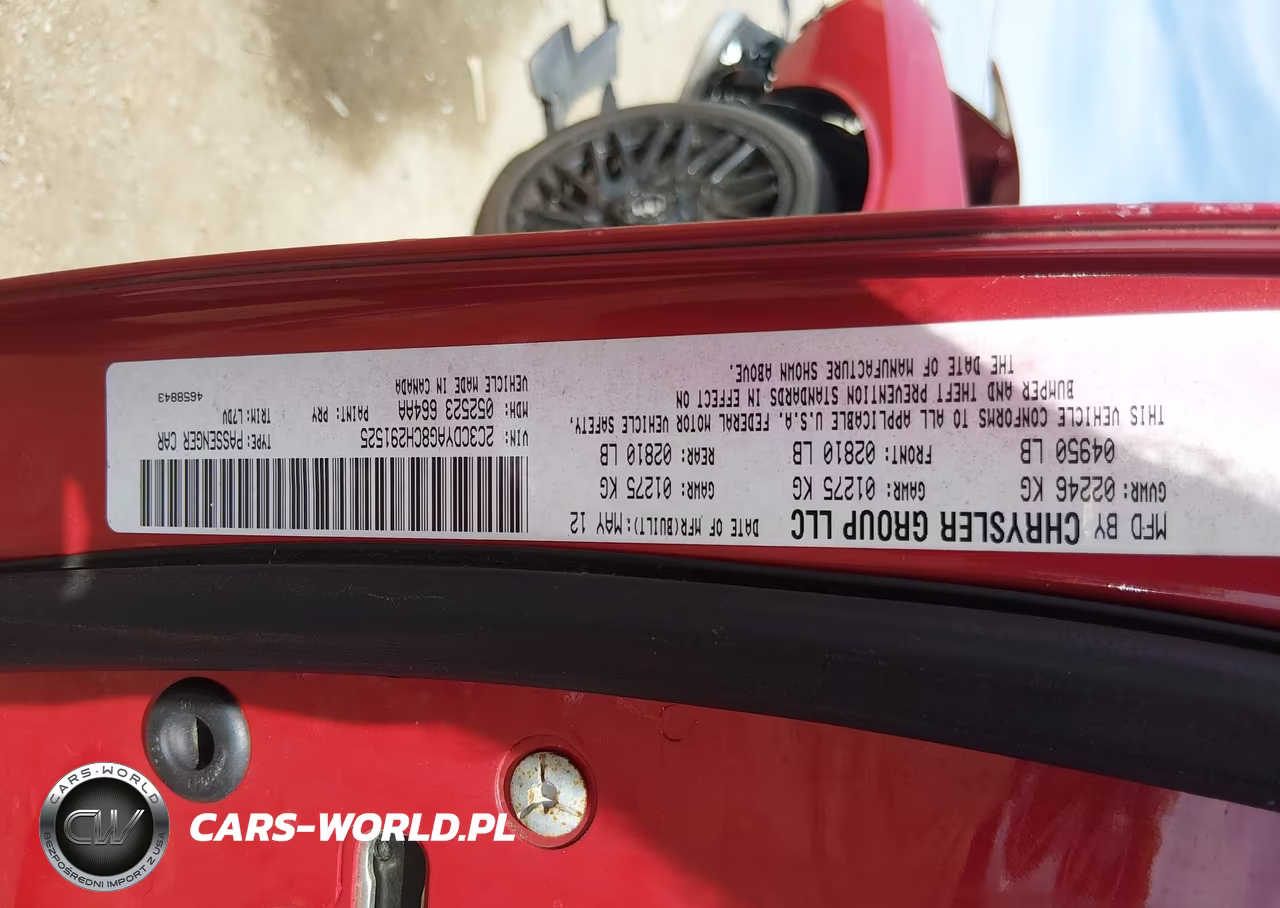 2012 Dodge Challenger Sxt VIN:2C3CDYAG8CH291525 - 9
