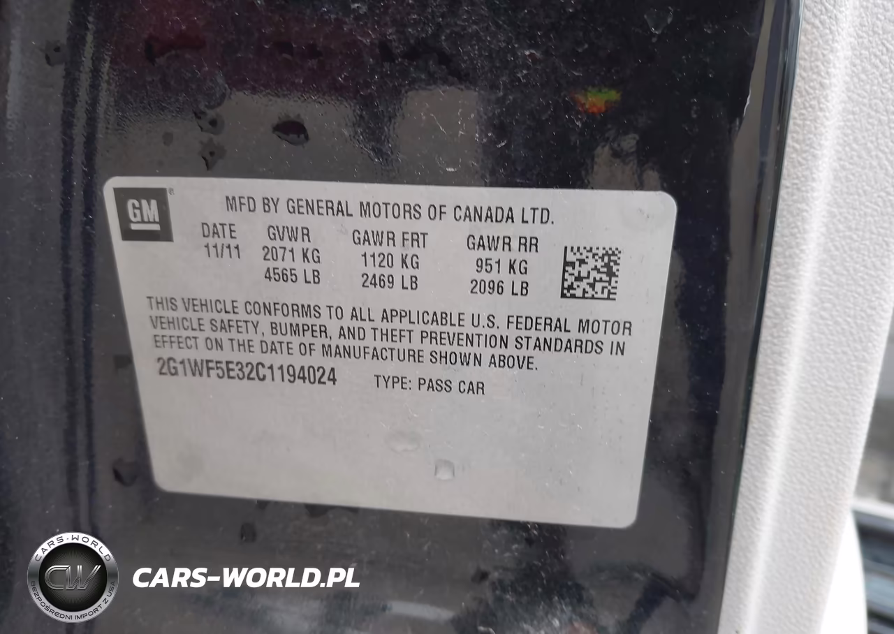 2012 Chevrolet Impala Ls VIN:2G1WF5E32C1194024 - 9