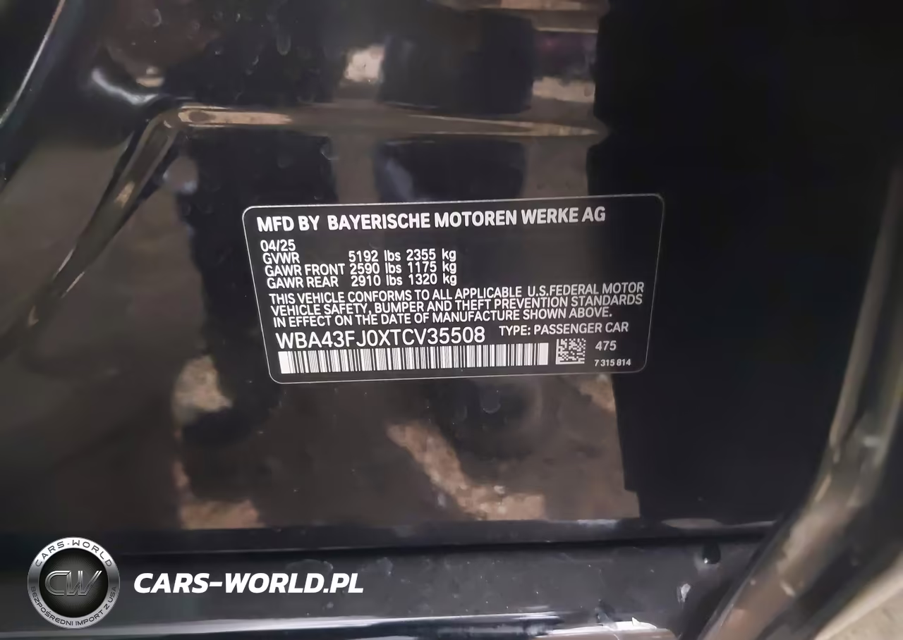 2026 BMW 530I VIN:WBA43FJ0XTCV35508 - 9