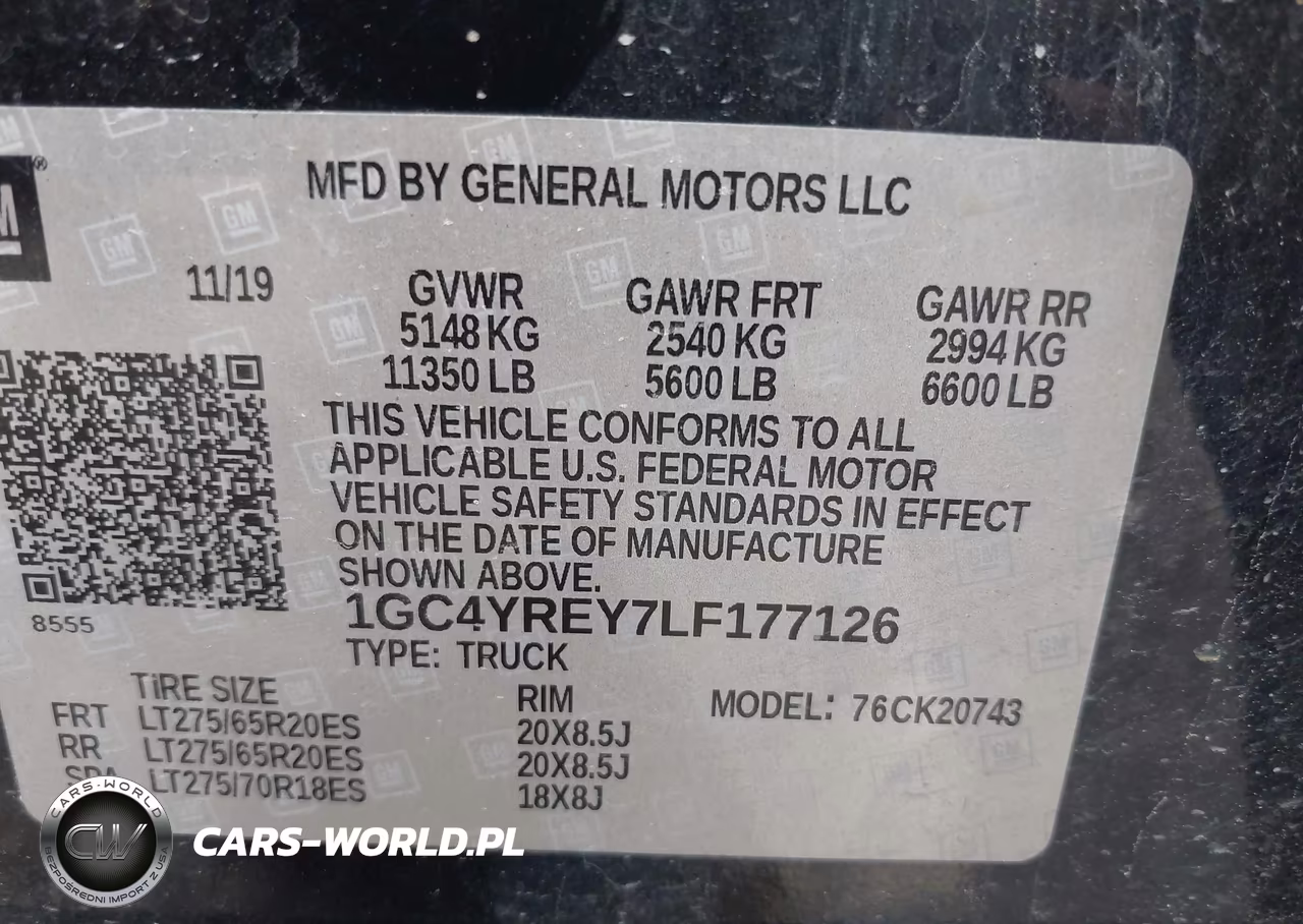 2020 Chevrolet Silverado 2500Hd 4Wd Standard Bed High Country VIN:1GC4YREY7LF177126 - 9