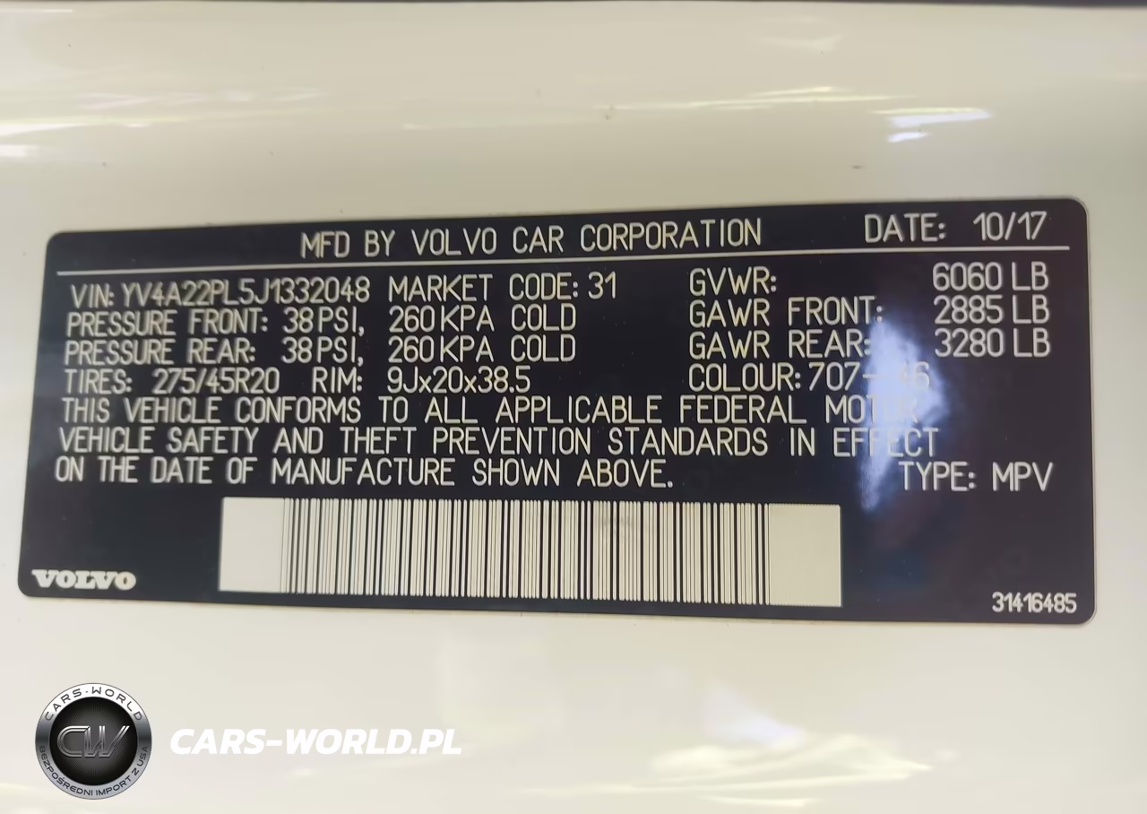 2018 Volvo Xc90 T6 Inscription VIN:YV4A22PL5J1332048 - 9