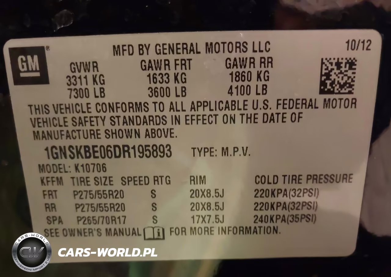 2013 Chevrolet Tahoe Lt VIN:1GNSKBE06DR195893 - 9