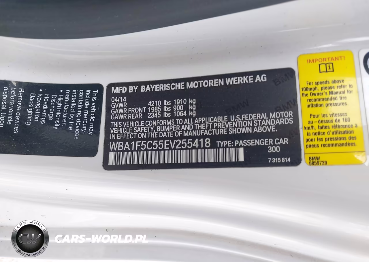 2014 BMW 228I VIN:WBA1F5C55EV255418 - 9