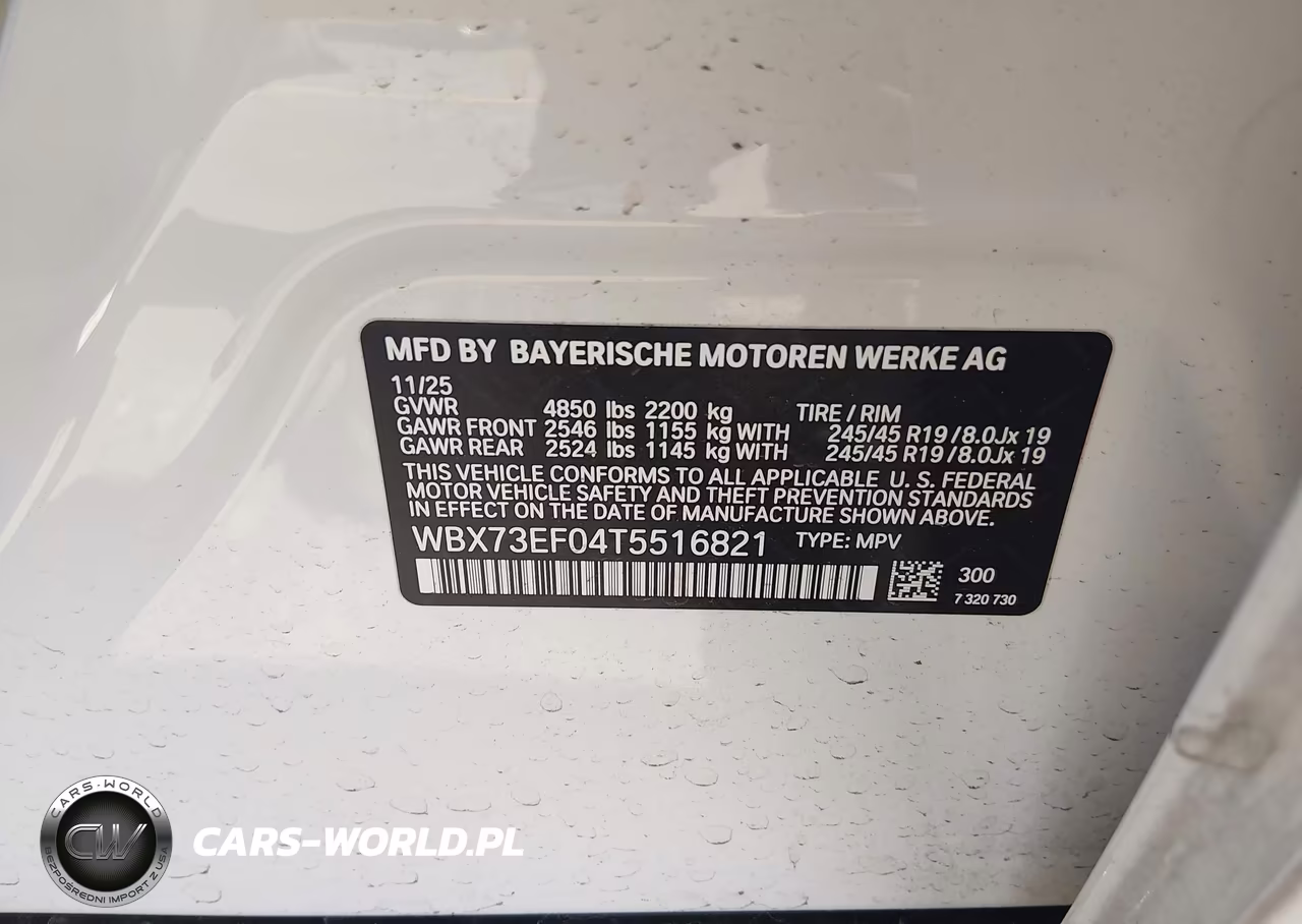 2026 BMW X1 xDrive28I VIN:WBX73EF04T5516821 - 9