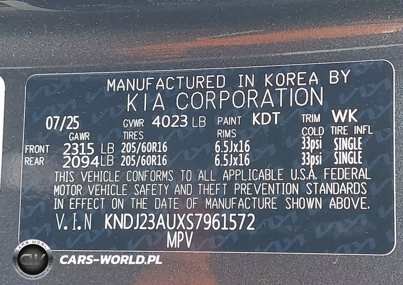 2025 Kia Soul Lx VIN:KNDJ23AUXS7961572 - 9