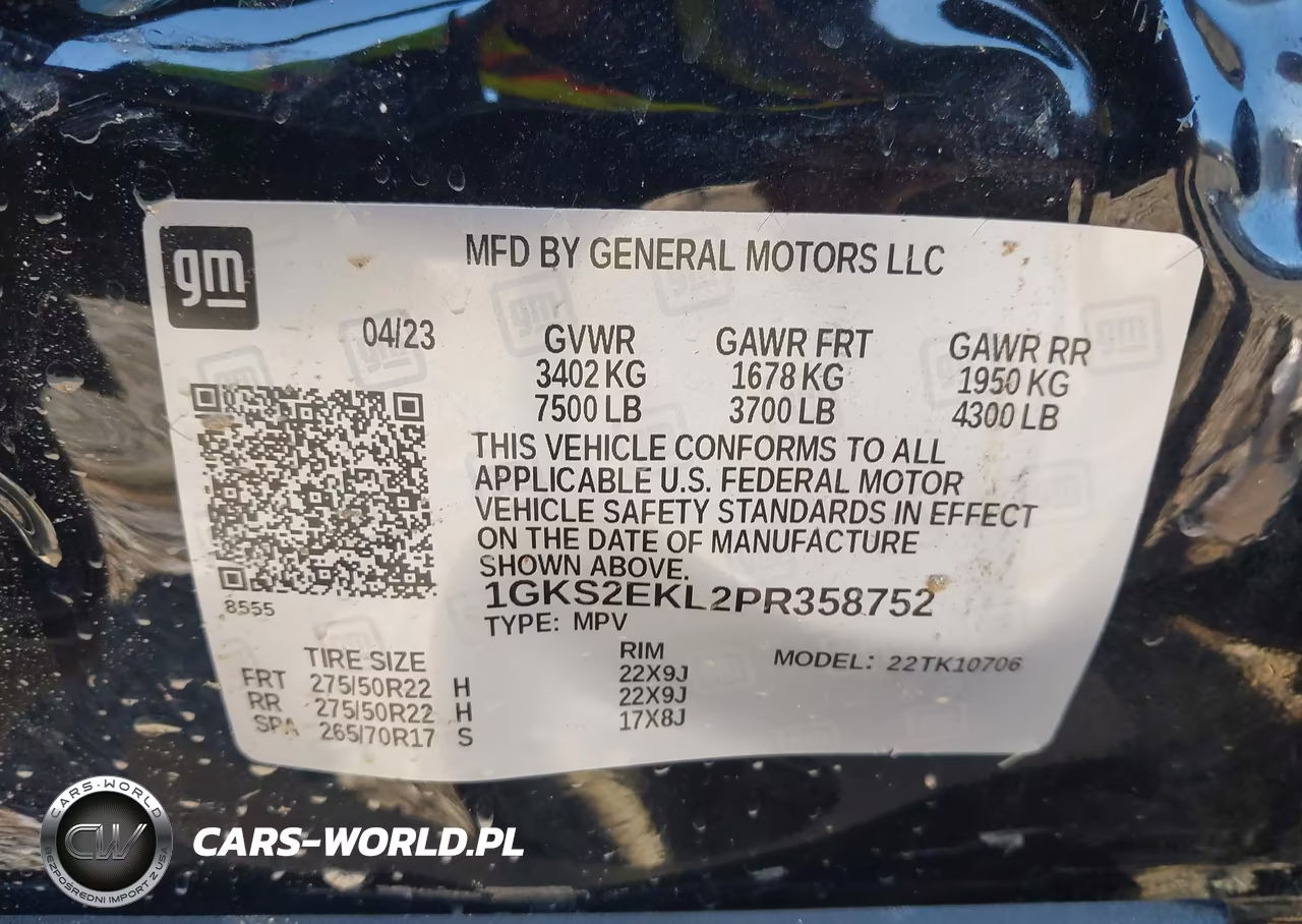 2023 GMC Yukon 4Wd Denali Ultimate VIN:1GKS2EKL2PR358752 - 9