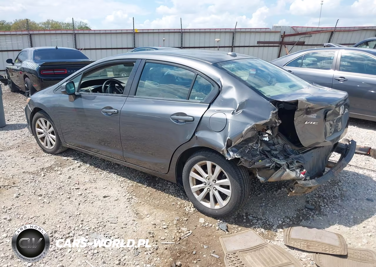 2012 Honda Civic Ex-L VIN:2HGFB2F91CH525379 - 3