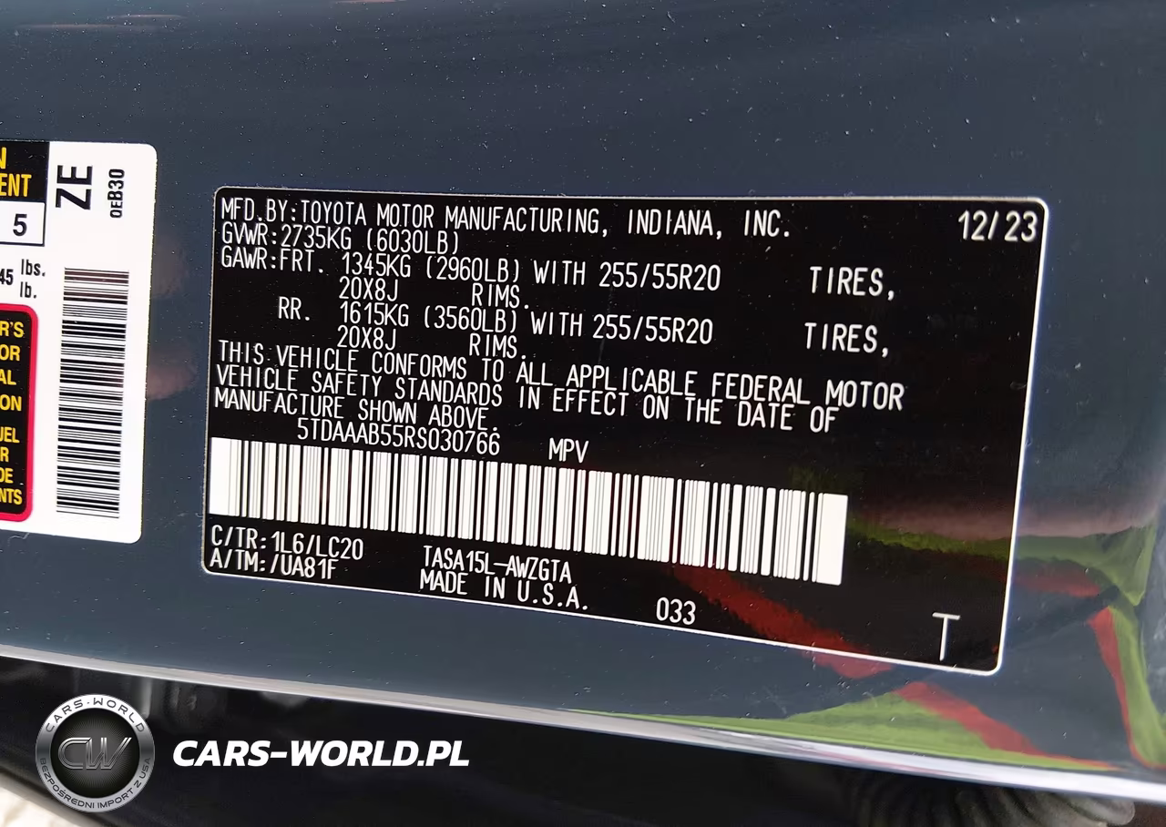 2024 Toyota Grand Highlander Limited VIN:5TDAAAB55RS030766 - 9