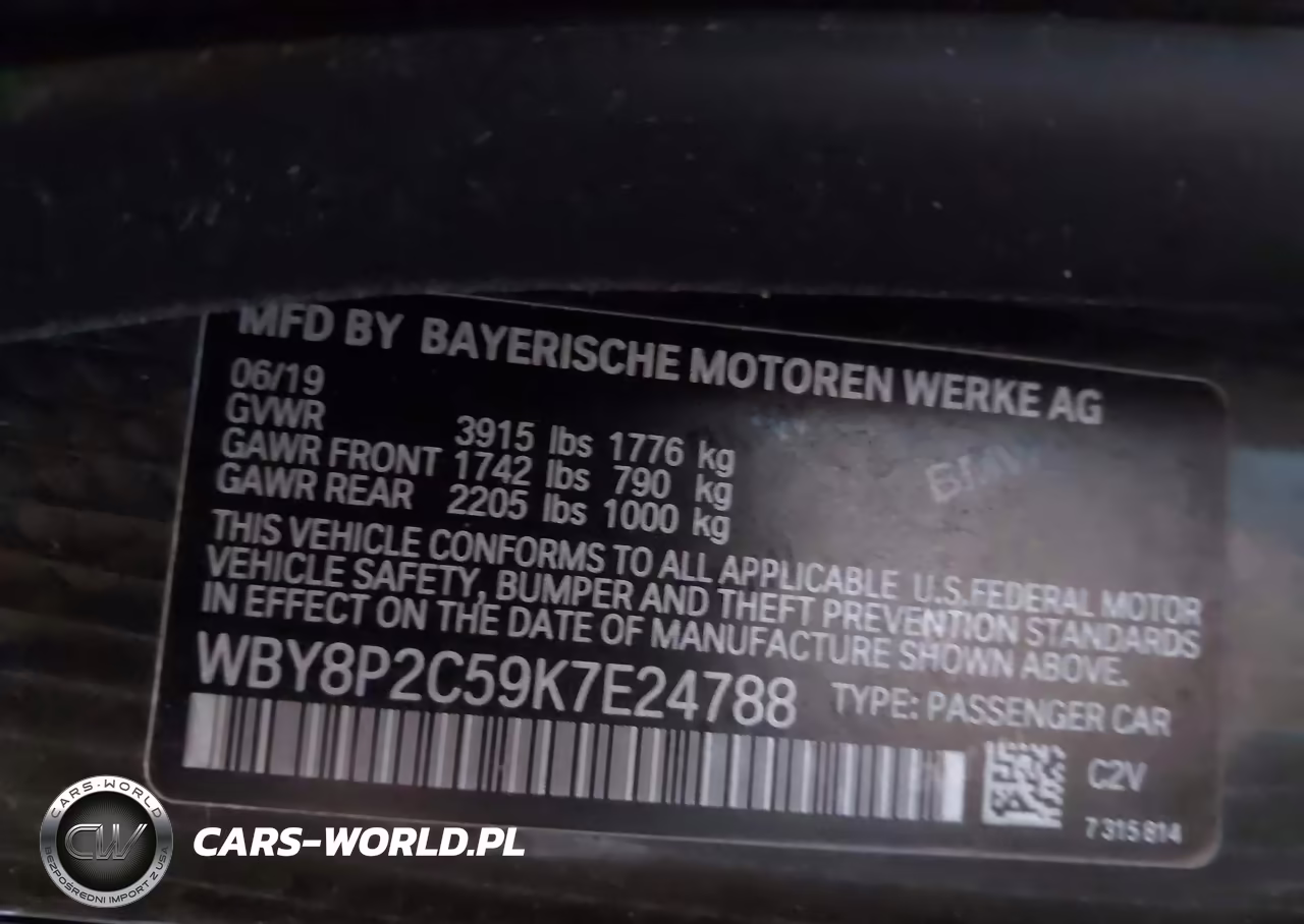 2019 BMW I3 120Ah VIN:WBY8P2C59K7E24788 - 9