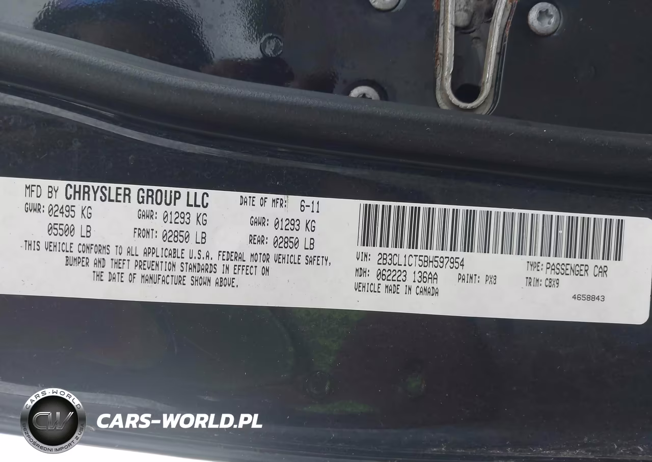 2011 Dodge Charger Police VIN:2B3CL1CT5BH597954 - 9