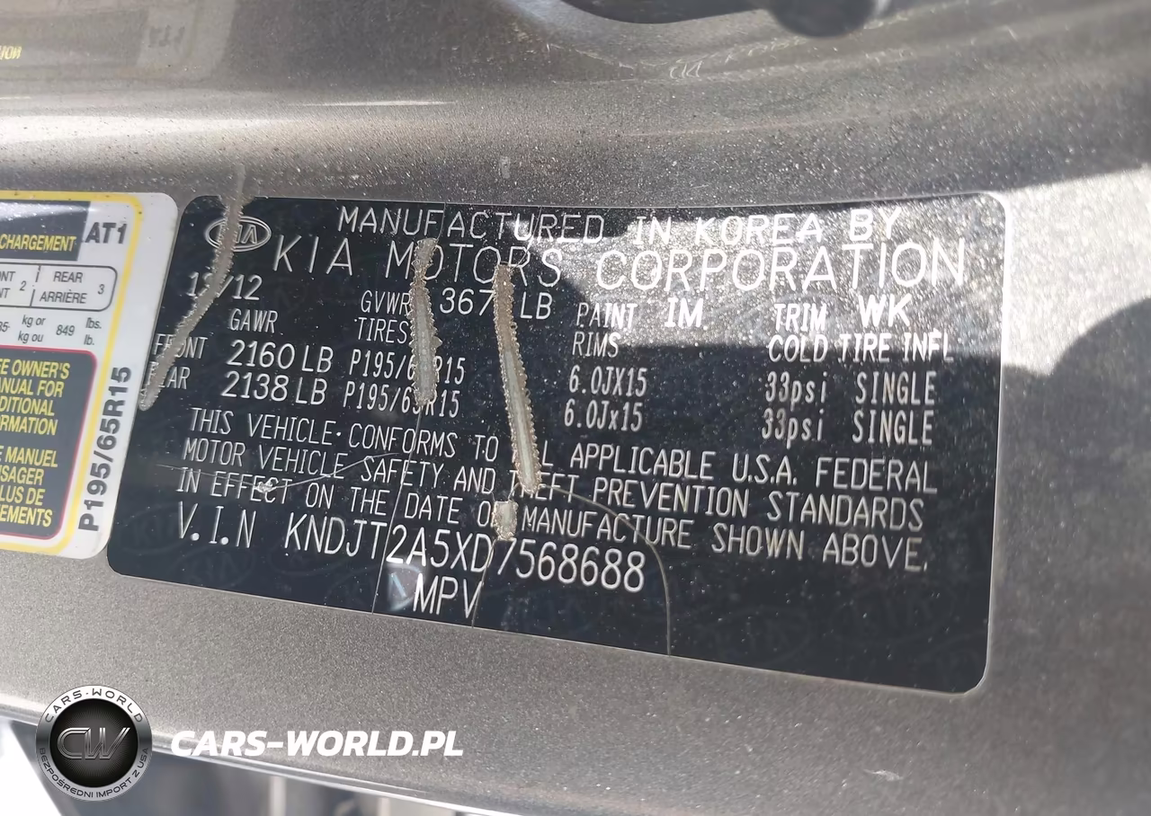 2013 Kia Soul VIN:KNDJT2A5XD7568688 - 9