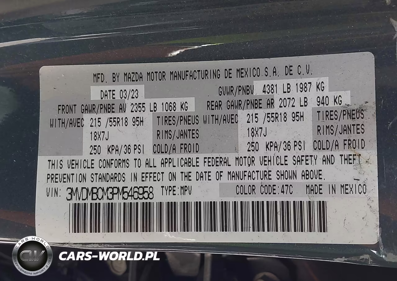 2023 Mazda Cx-30 2.5 S Carbon Edition VIN:3MVDMBCM3PM546958 - 9
