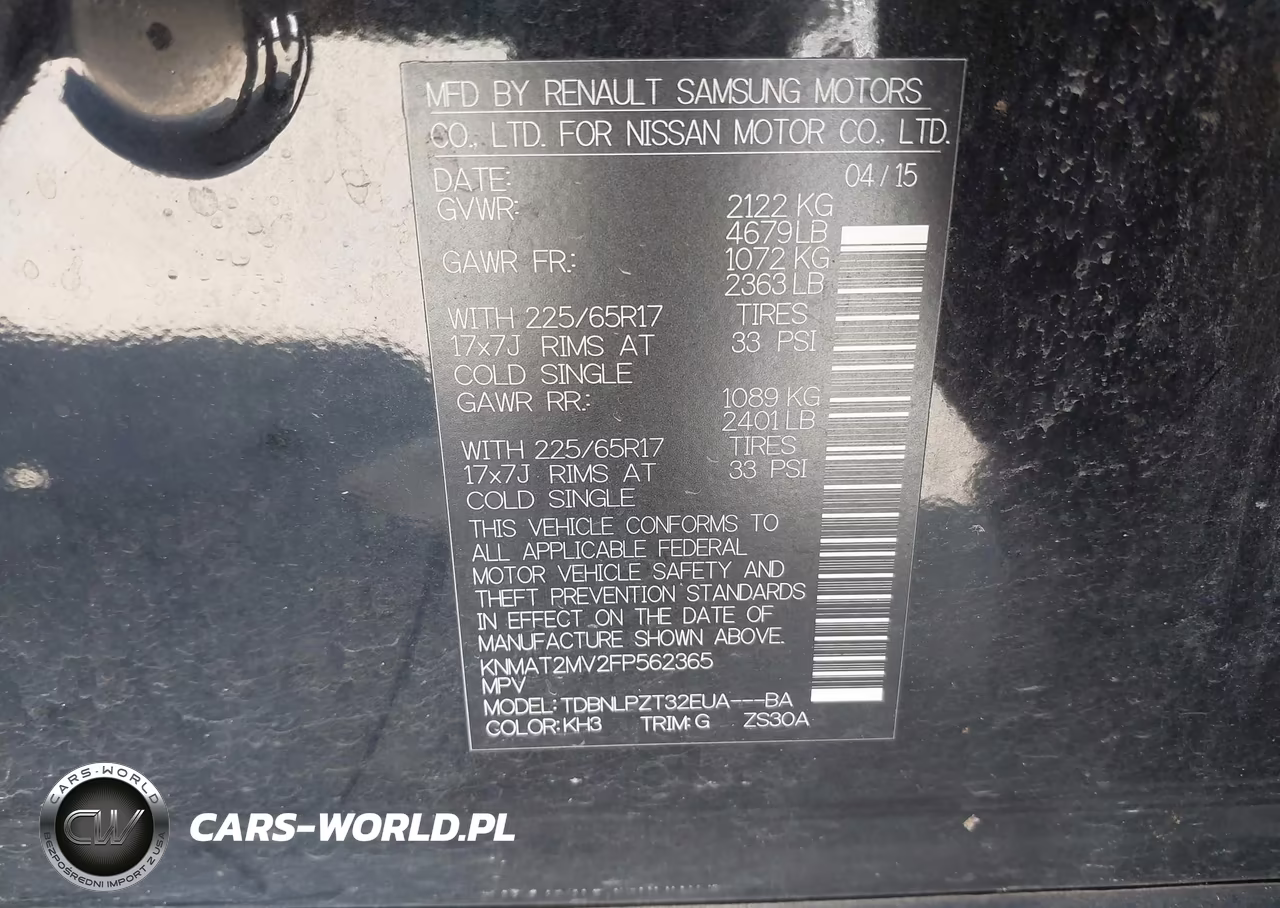 2015 Nissan Rogue S VIN:KNMAT2MV2FP562365 - 9