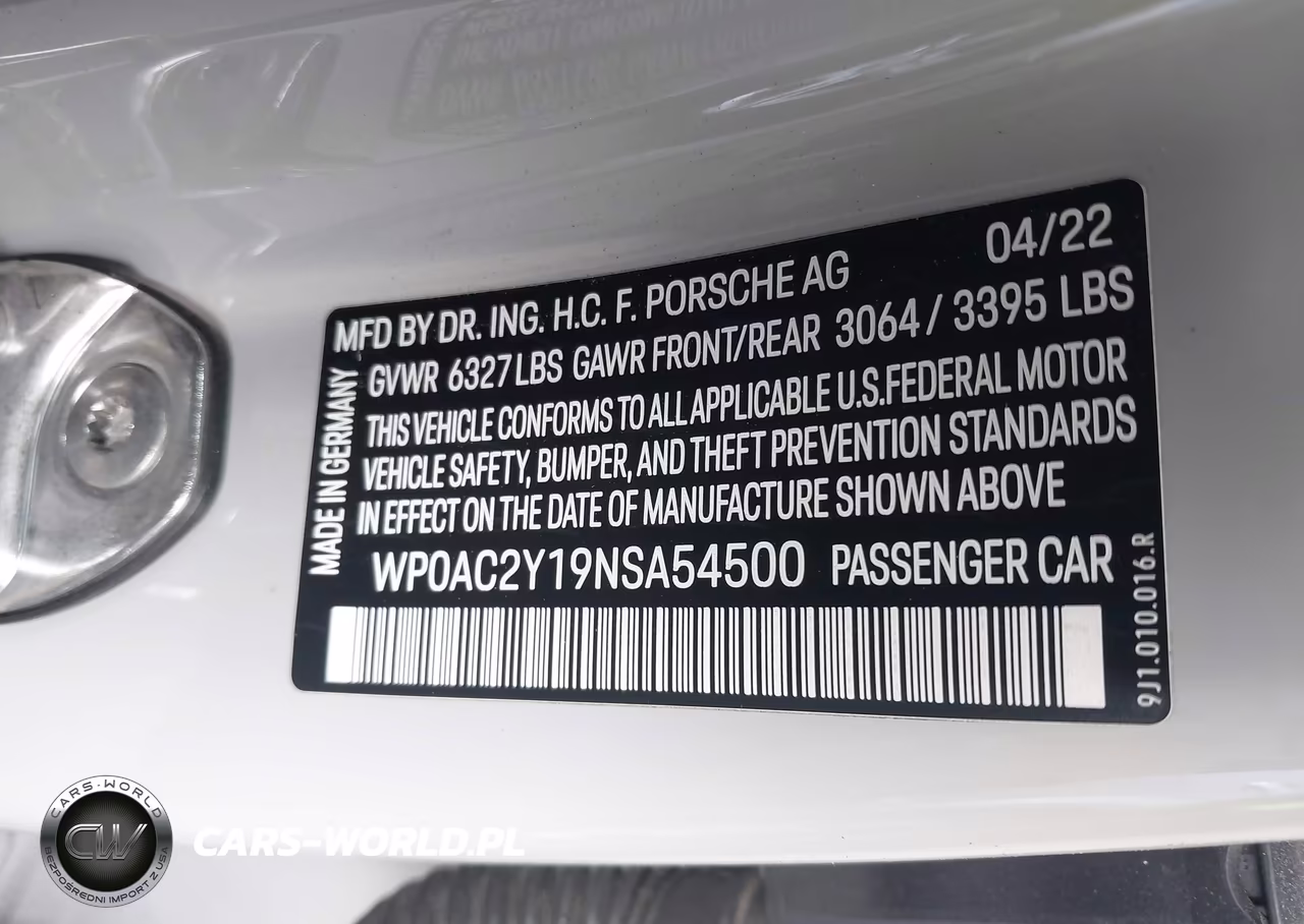 2022 Porsche Taycan Turbo-Turbo S VIN:WP0AC2Y19NSA54500 - 9