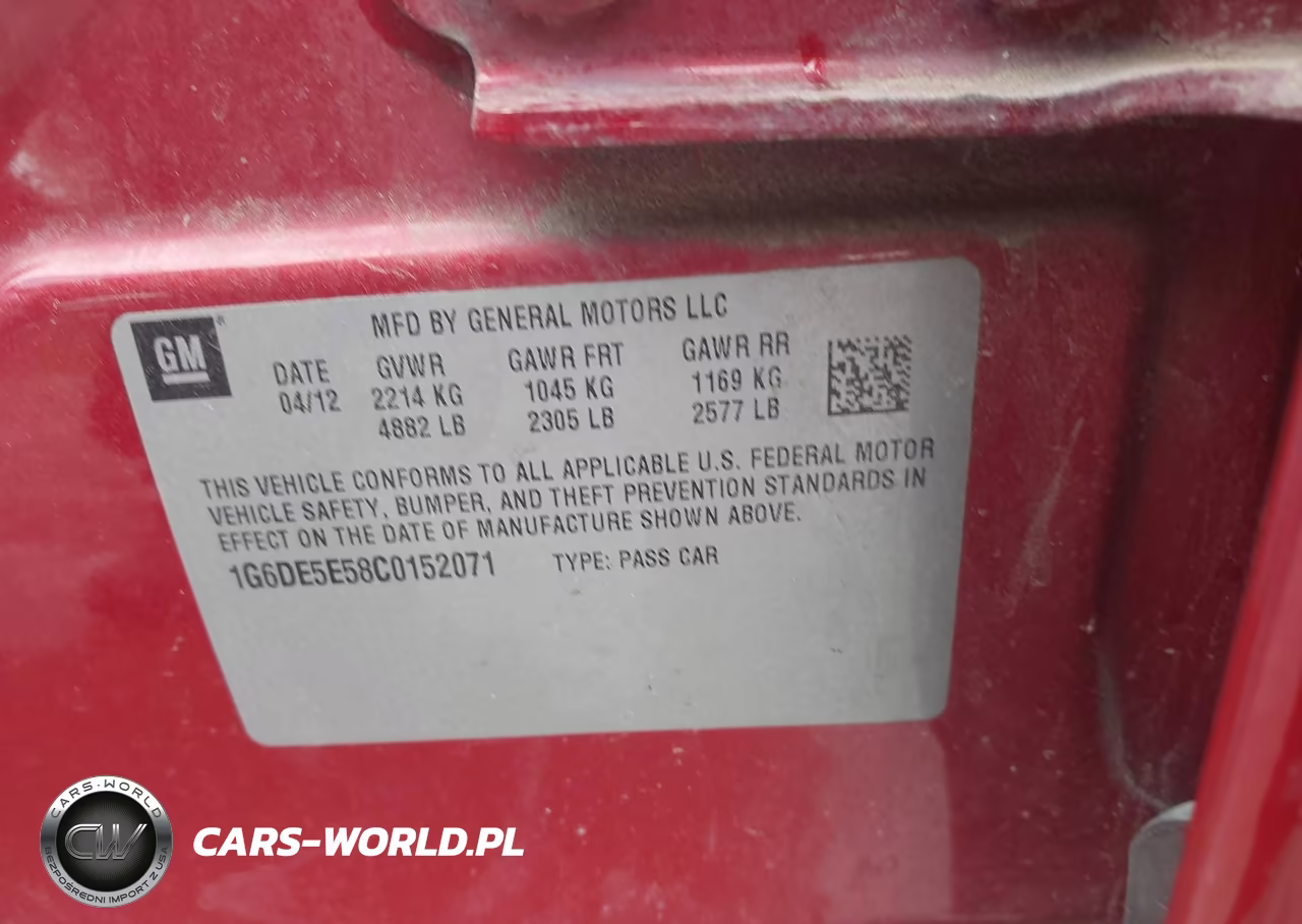CADILLAC CTS LUXURY VIN:1G6DE5E58C0152071 - 9