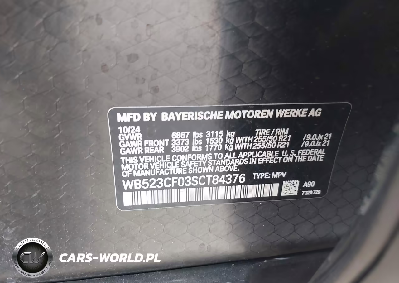 2025 BMW Ix xDrive50 VIN:WB523CF03SCT84376 - 9