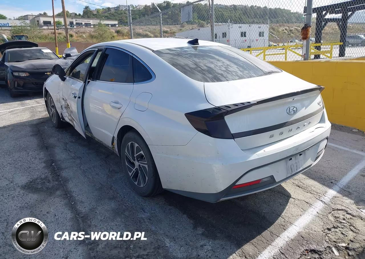 2021 Hyundai Sonata Blue VIN:KMHL24JJ6MA035367 - 3