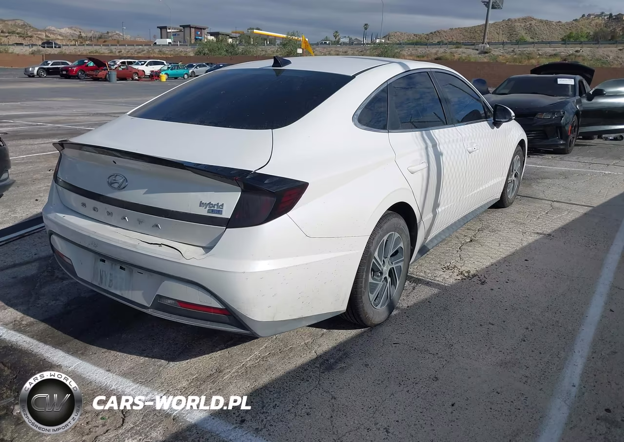 2021 Hyundai Sonata Blue VIN:KMHL24JJ6MA035367 - 4