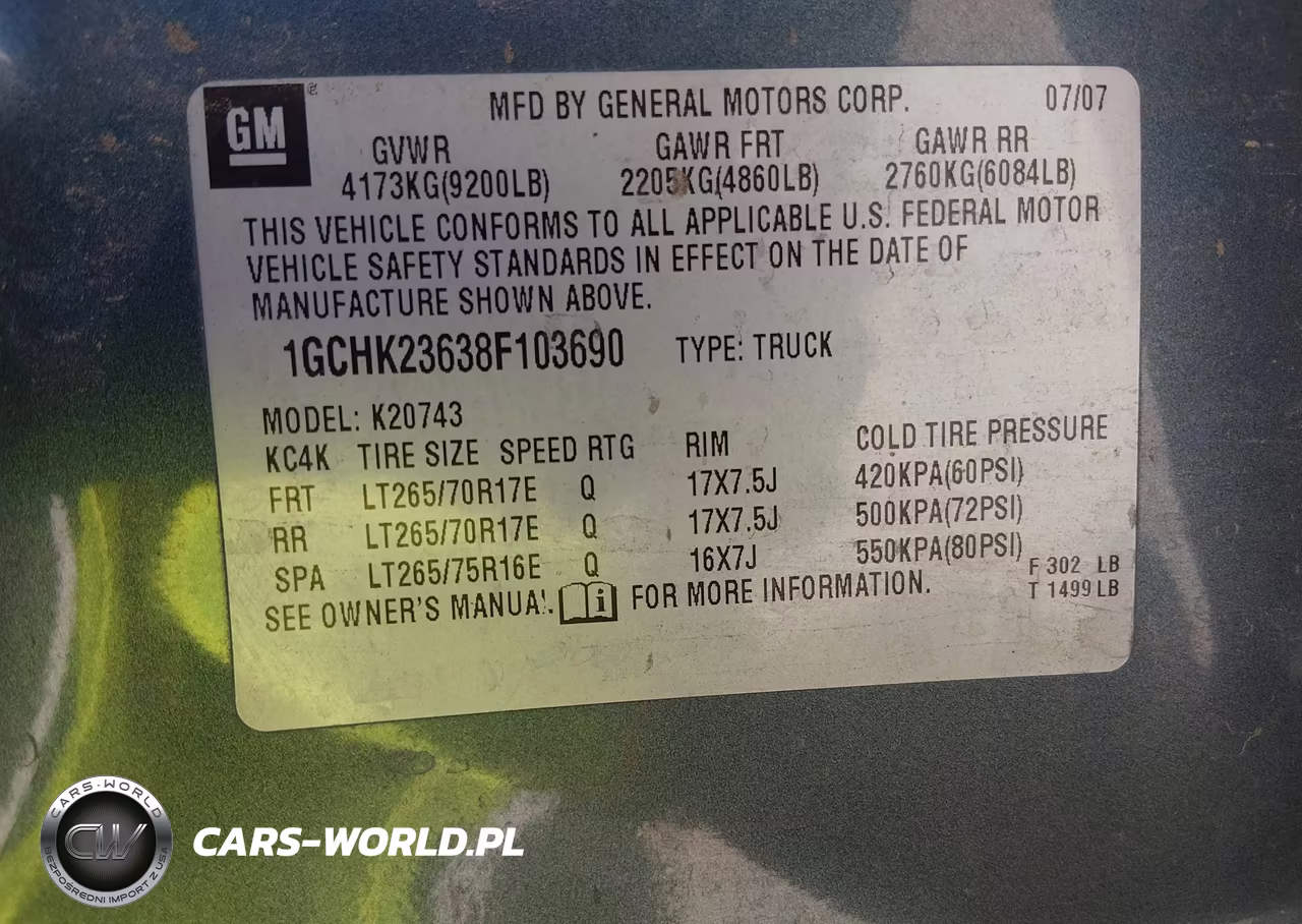 2008 Chevrolet Silverado 2500Hd Ltz VIN:1GCHK23638F103690 - 9