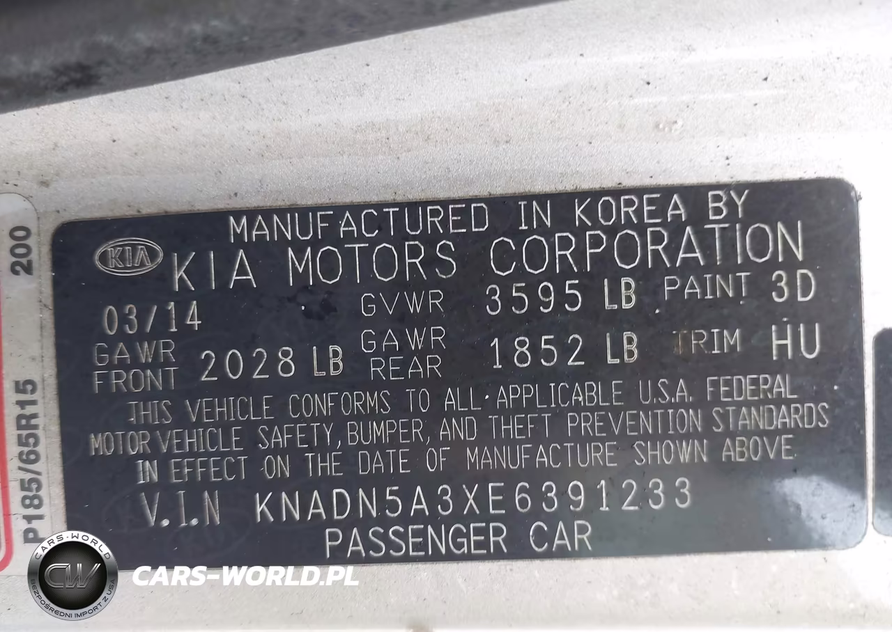 2014 Kia Rio Ex VIN:KNADN5A3XE6391233 - 9