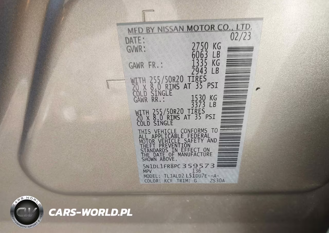 2023 Infiniti Qx60 Luxe VIN:5N1DL1FR8PC359573 - 9