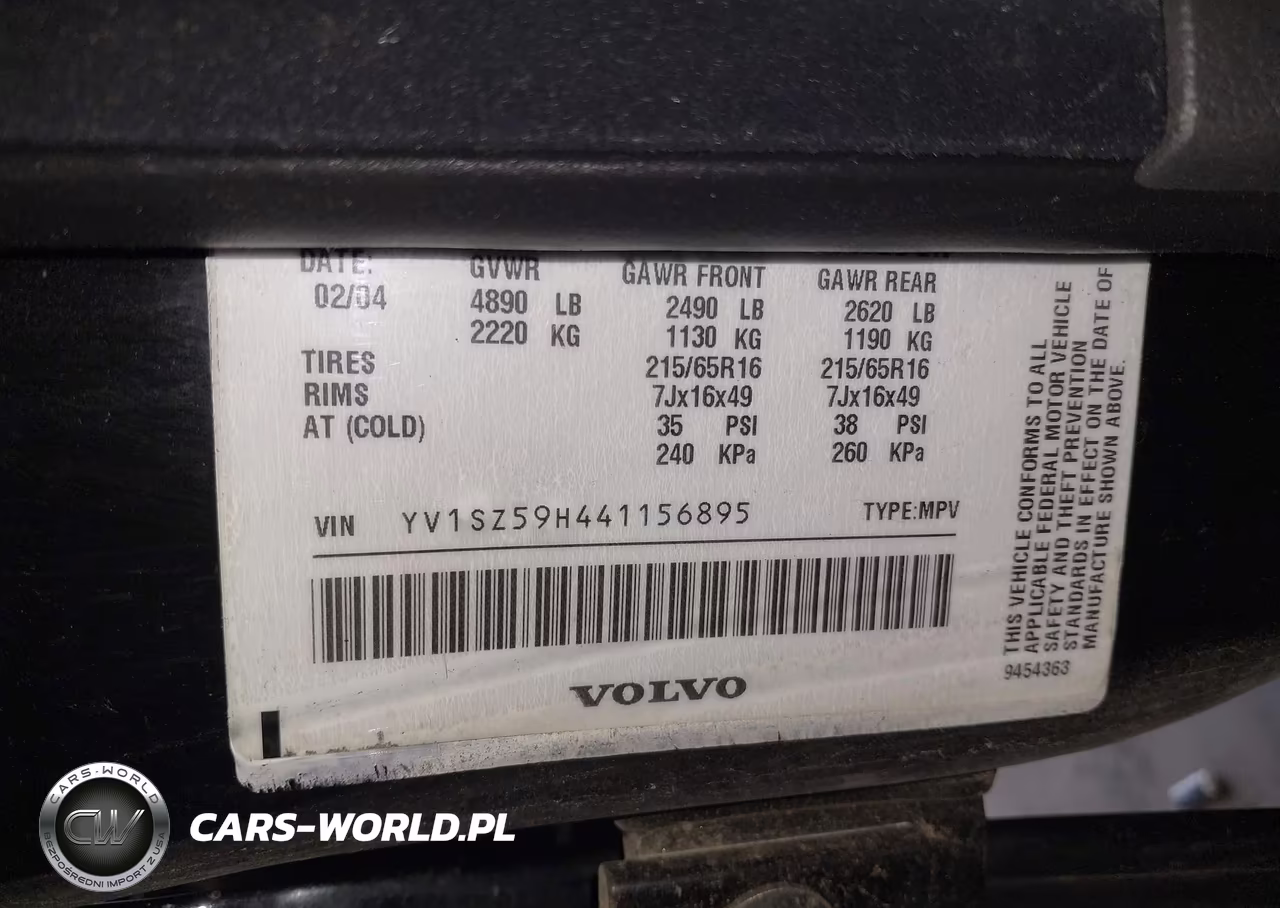 2004 Volvo Xc70 2.5T VIN:YV1SZ59H441156895 - 9