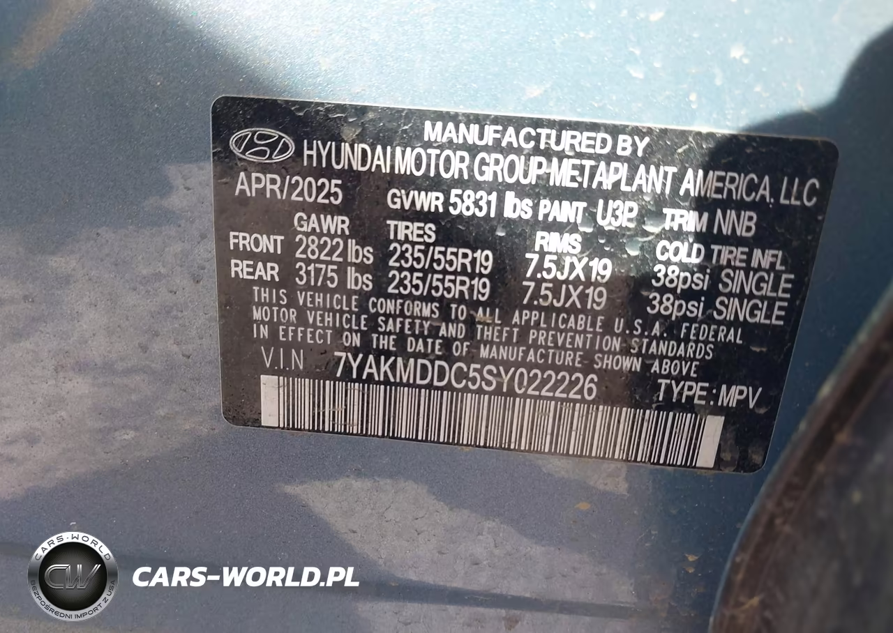 2025 Hyundai Ioniq 5 Se VIN:7YAKMDDC5SY022226 - 9