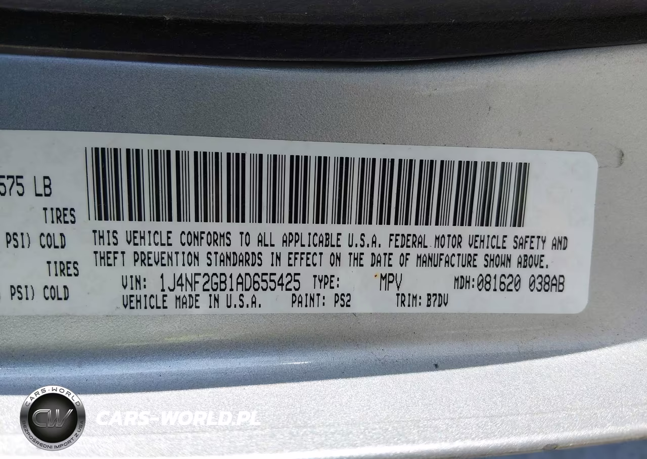 2010 Jeep Patriot Sport VIN:1J4NF2GB1AD655425 - 9