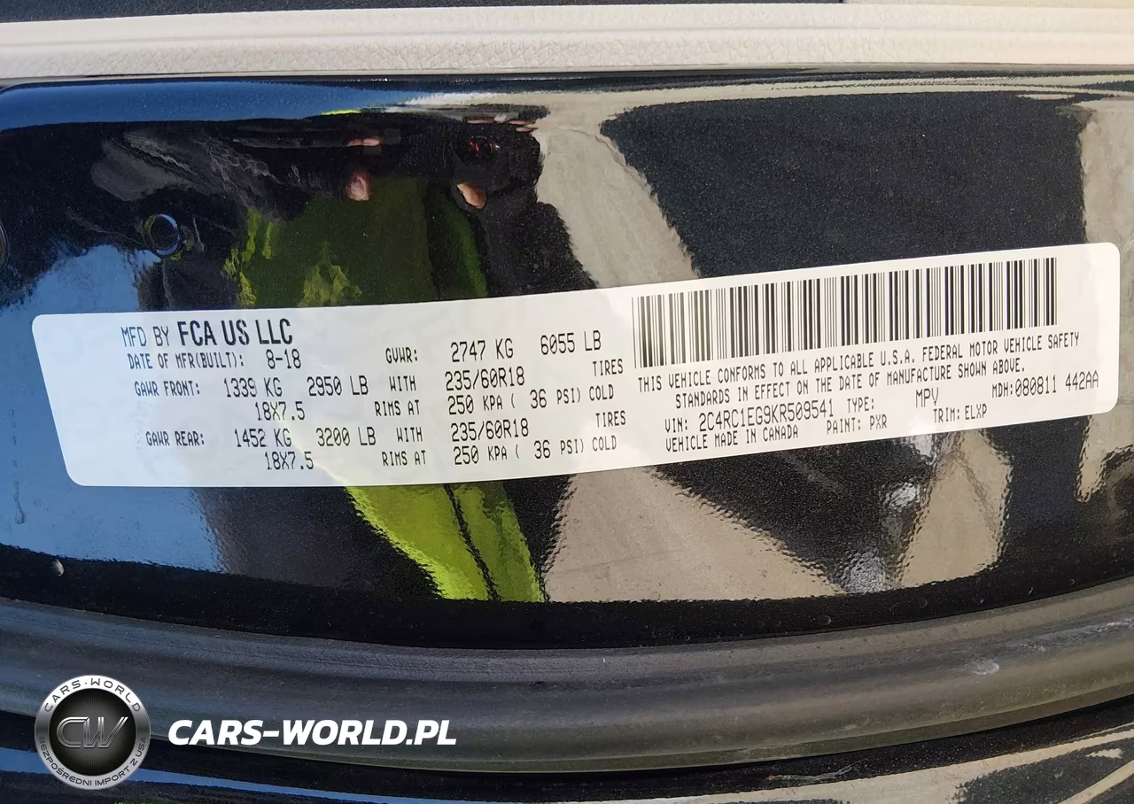 2019 Chrysler Pacifica Touring L Plus VIN:2C4RC1EG9KR509541 - 9