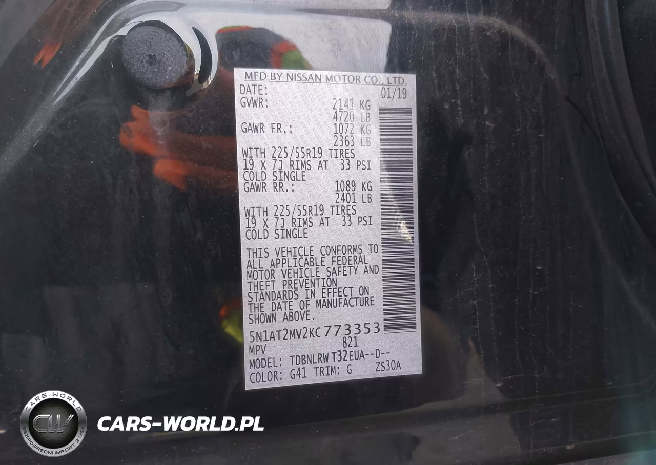 2019 Nissan Rogue Sl VIN:5N1AT2MV2KC773353 - 9
