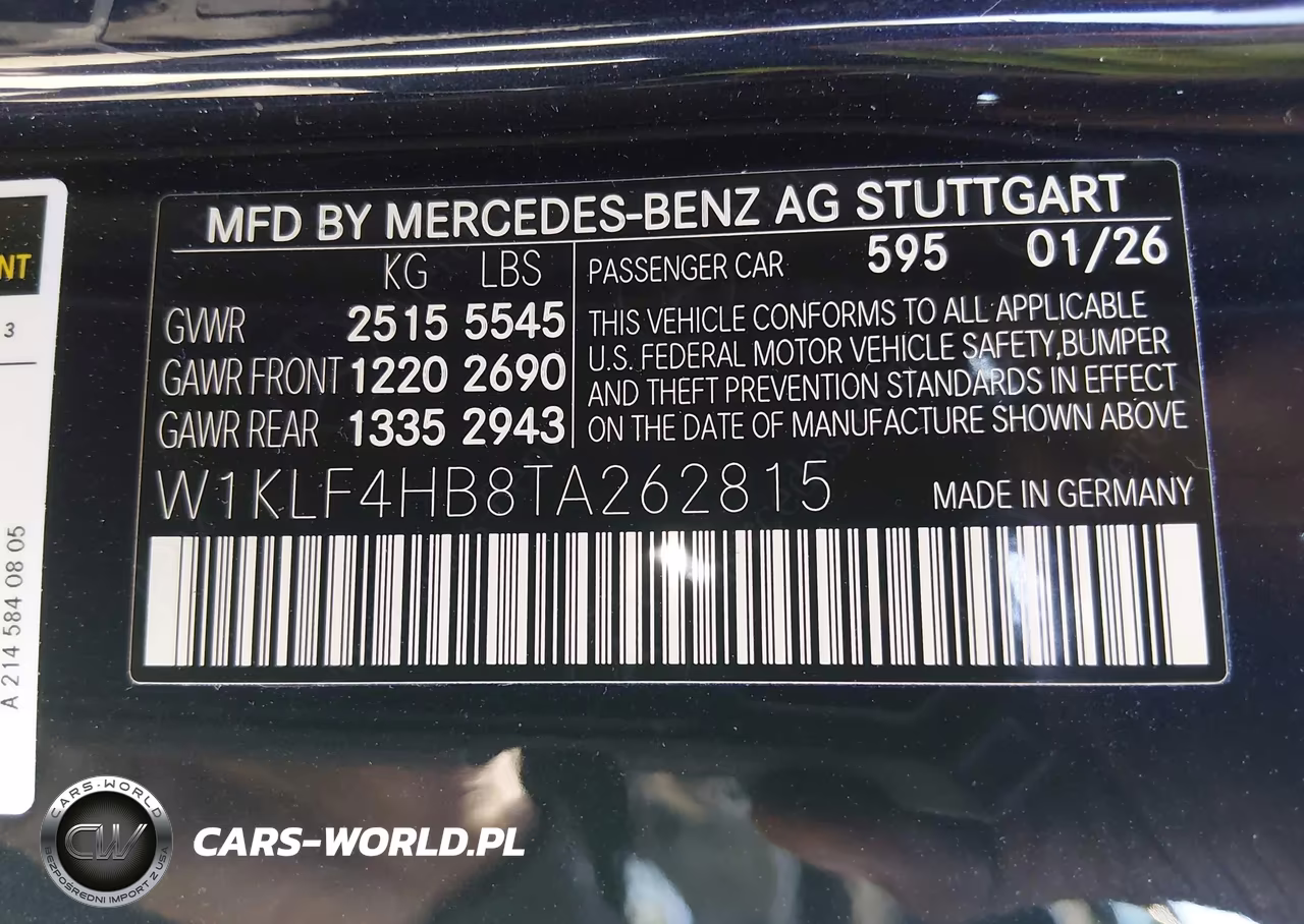 2026 Mercedes-Benz E 350 VIN:W1KLF4HB8TA262815 - 9
