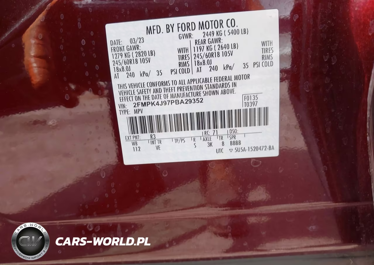 2023 Ford Edge Sel VIN:2FMPK4J97PBA29352 - 9
