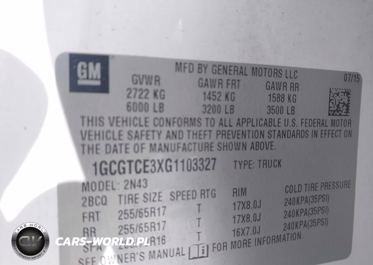 2016 Chevrolet Colorado Lt VIN:1GCGTCE3XG1103327 - 9