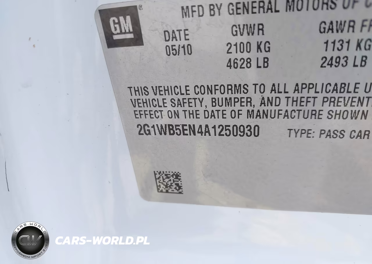2010 Chevrolet Impala Lt VIN:2G1WB5EN4A1250930 - 9