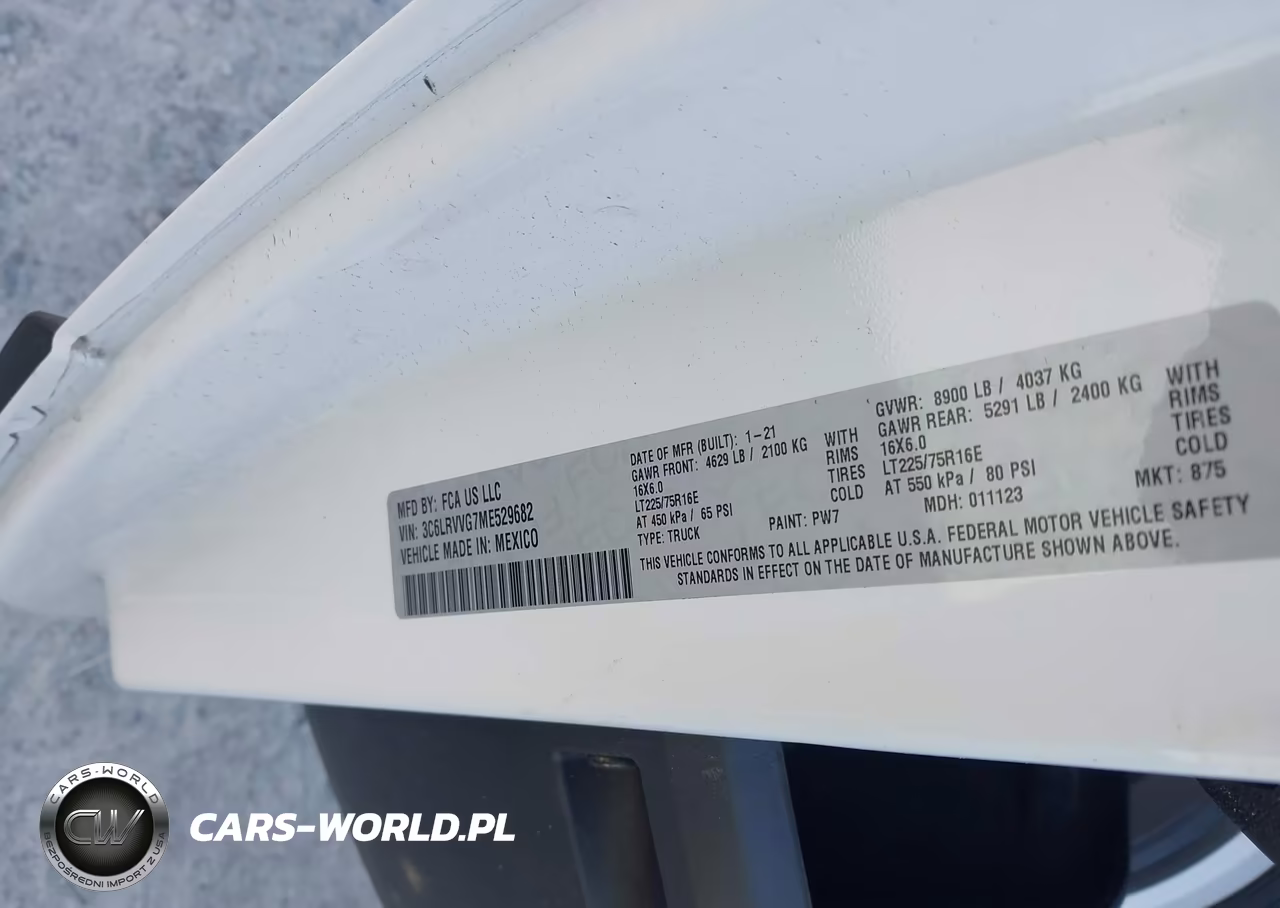 2021 Ram Promaster 2500 Low Roof 136 Wb VIN:3C6LRVVG7ME529682 - 9