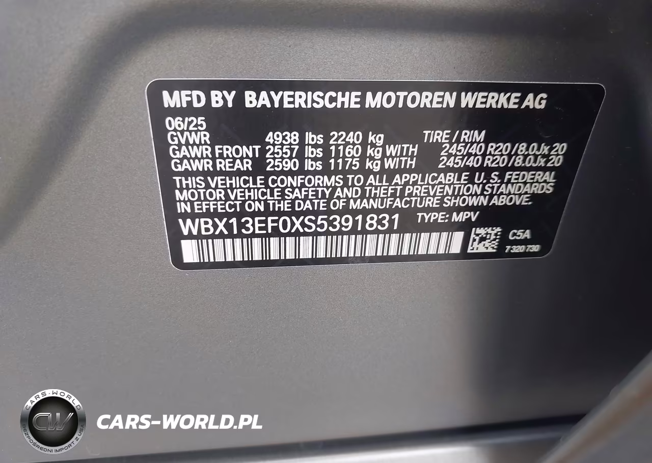 2025 BMW X1 M35I VIN:WBX13EF0XS5391831 - 9