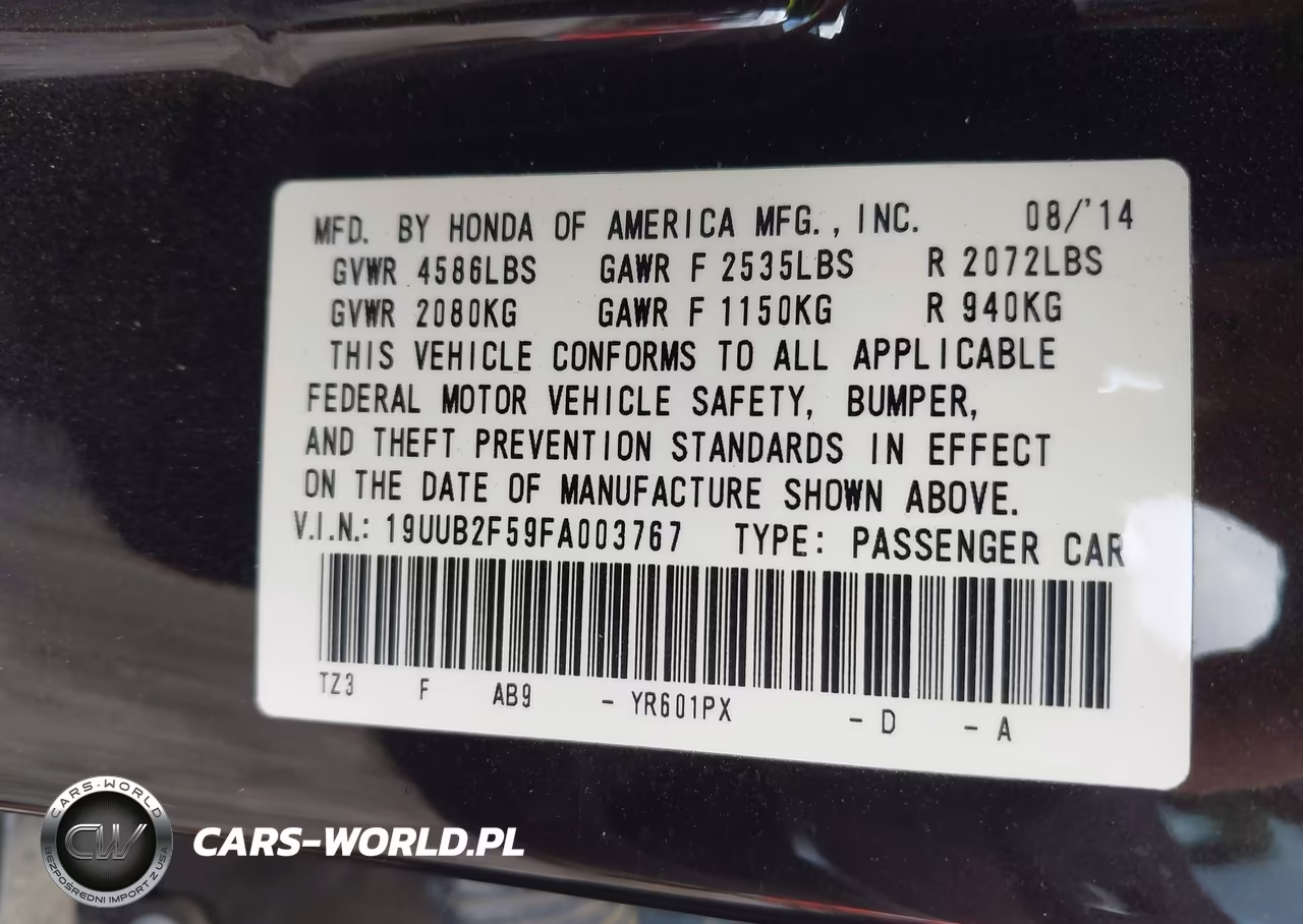 2015 Acura Tlx V6 Tech VIN:19UUB2F59FA003767 - 9